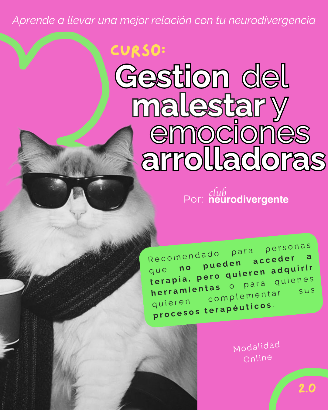 Curso: Gestión de malestar y emociones arrolladoras