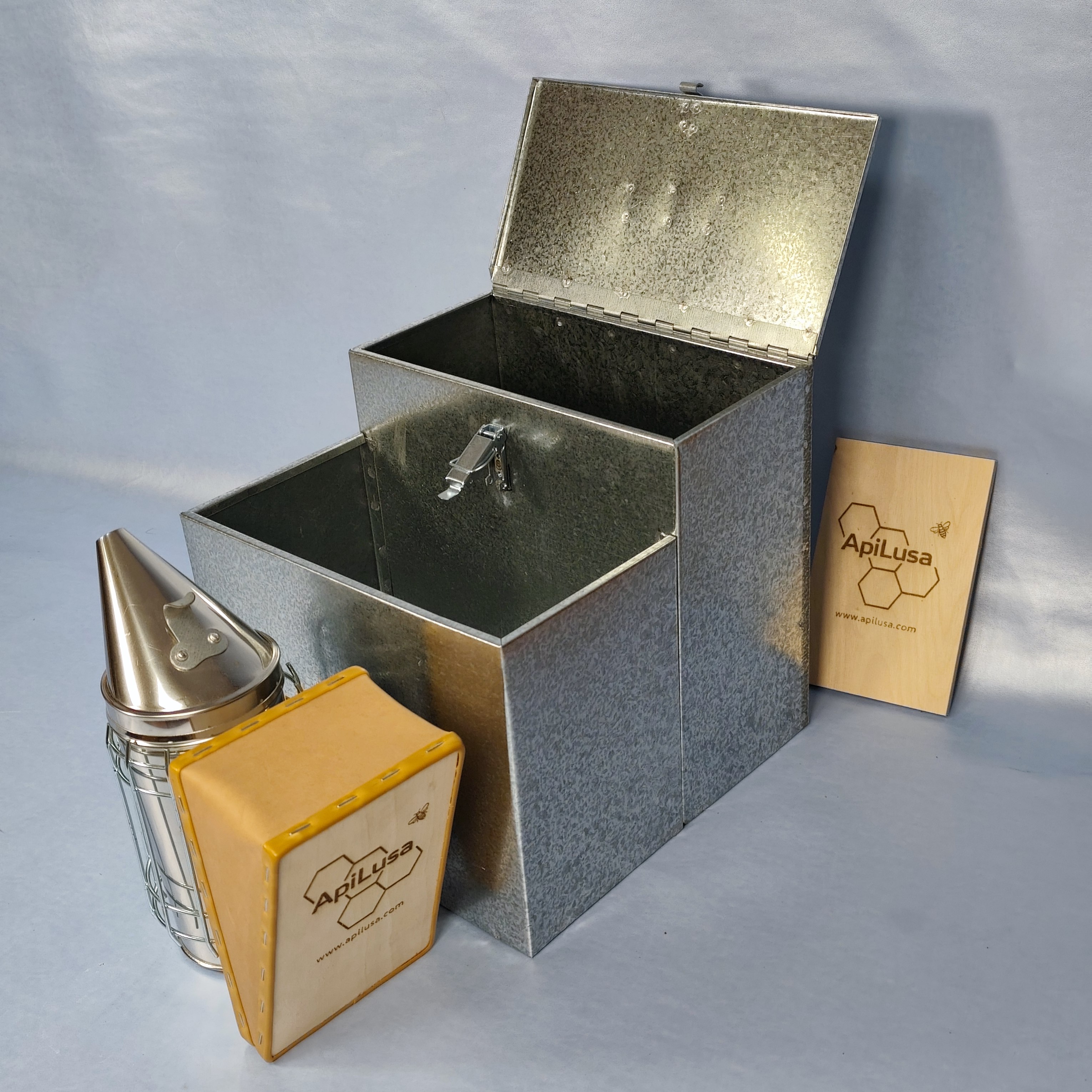 Galvanized Steel Transport Box with Tool Compartment