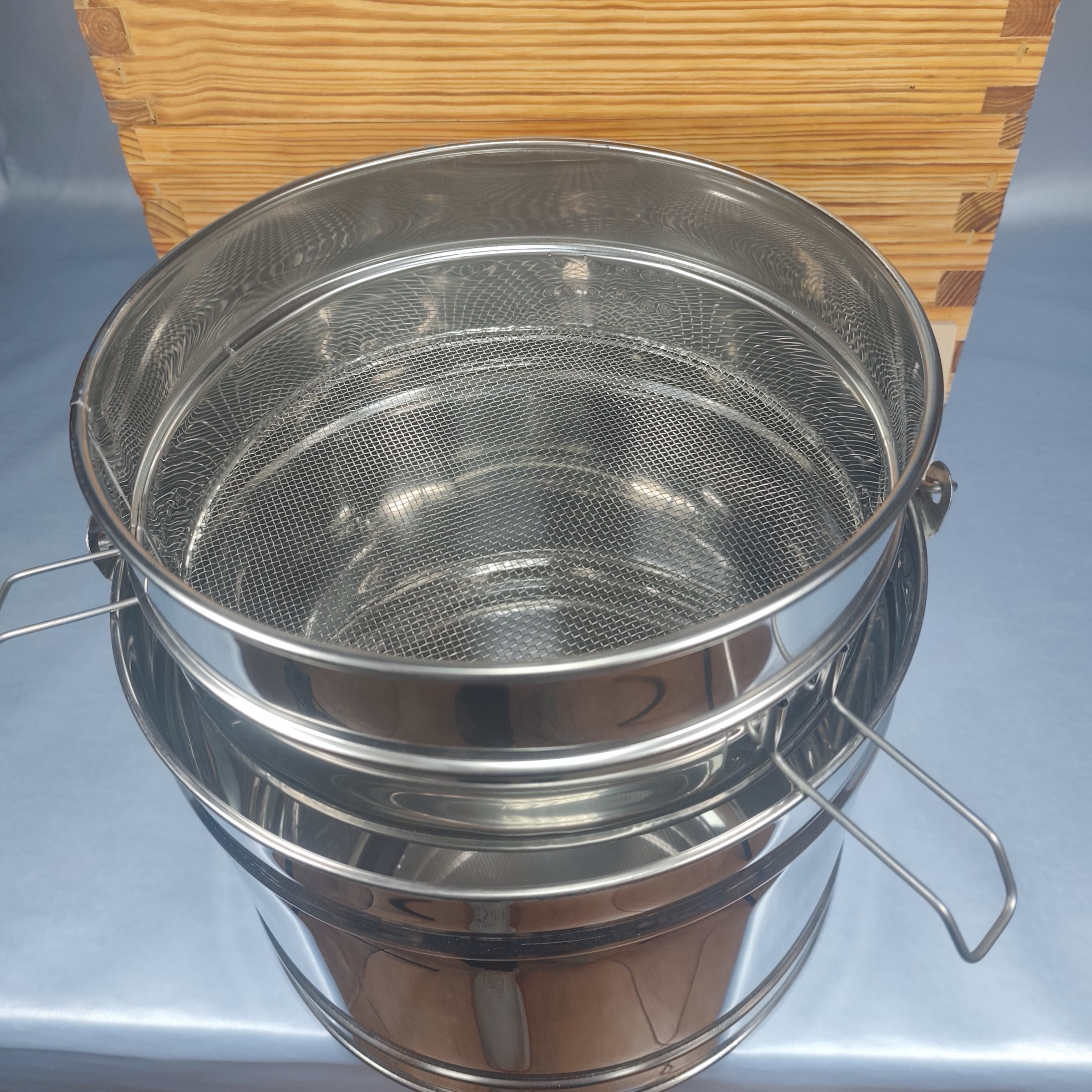 Stainless Steel Honey Filter/Strainer - Wide Mesh - 31 cm
