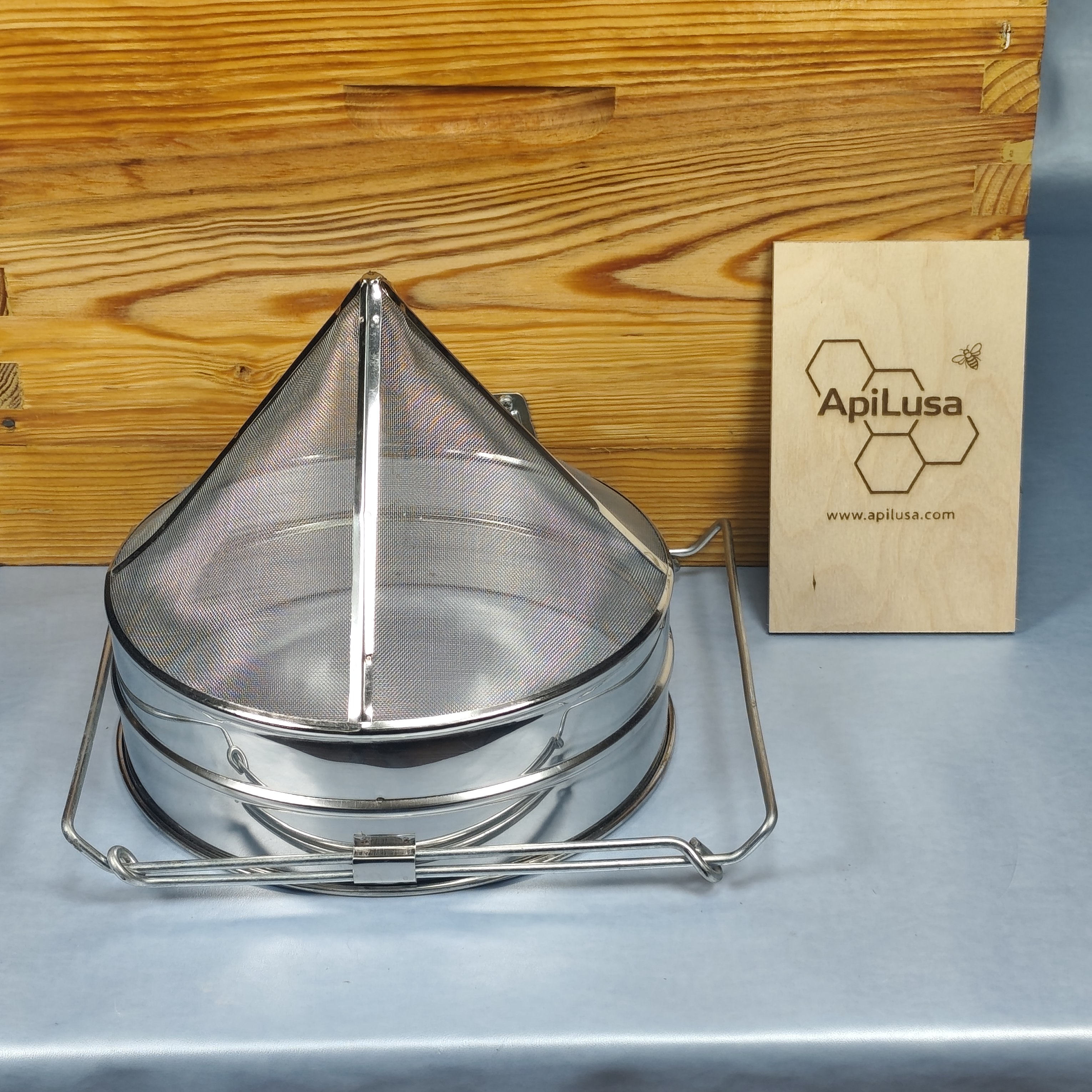 Conical Honey Strainer/Filter with Extendable Handles