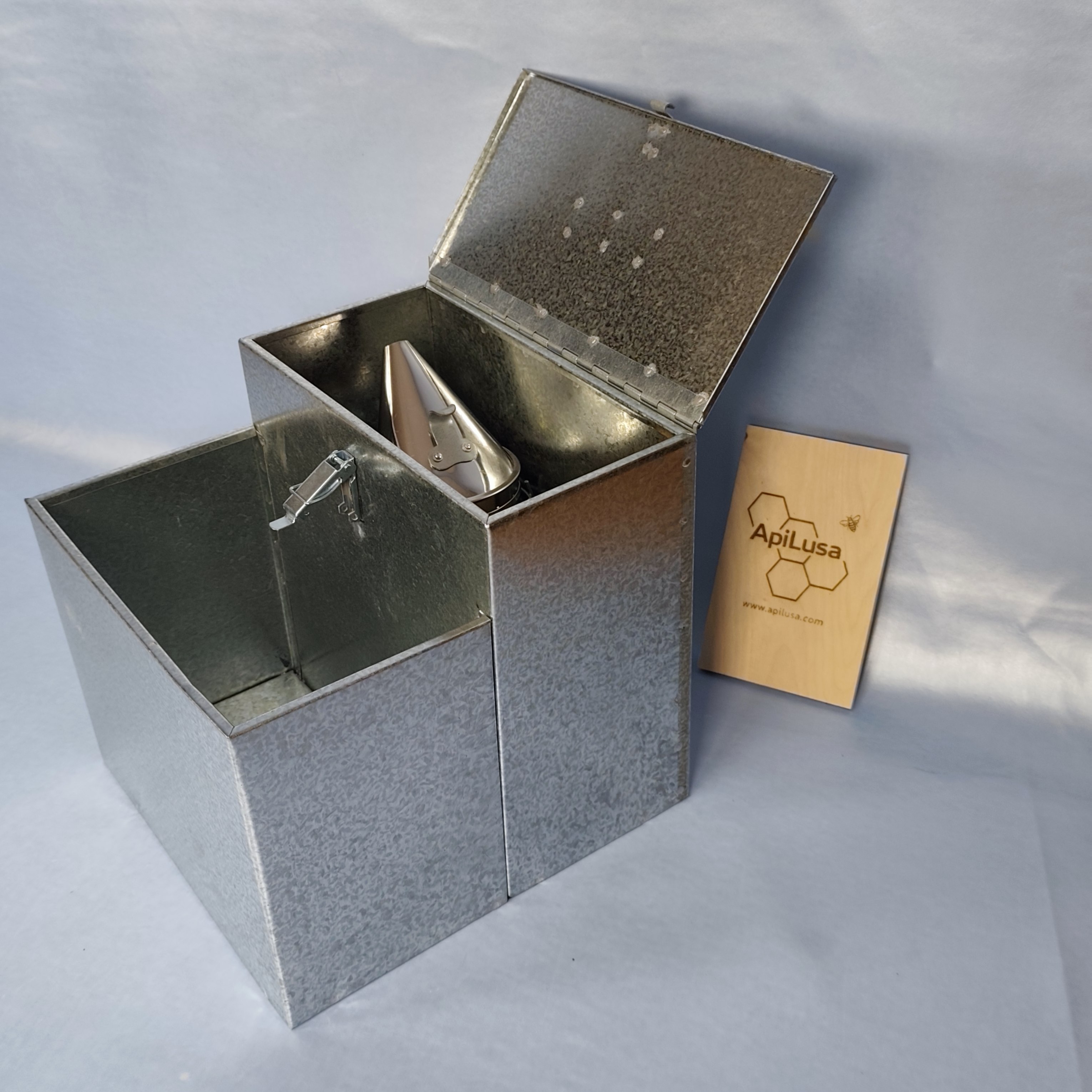 Galvanized Steel Transport Box with Tool Compartment