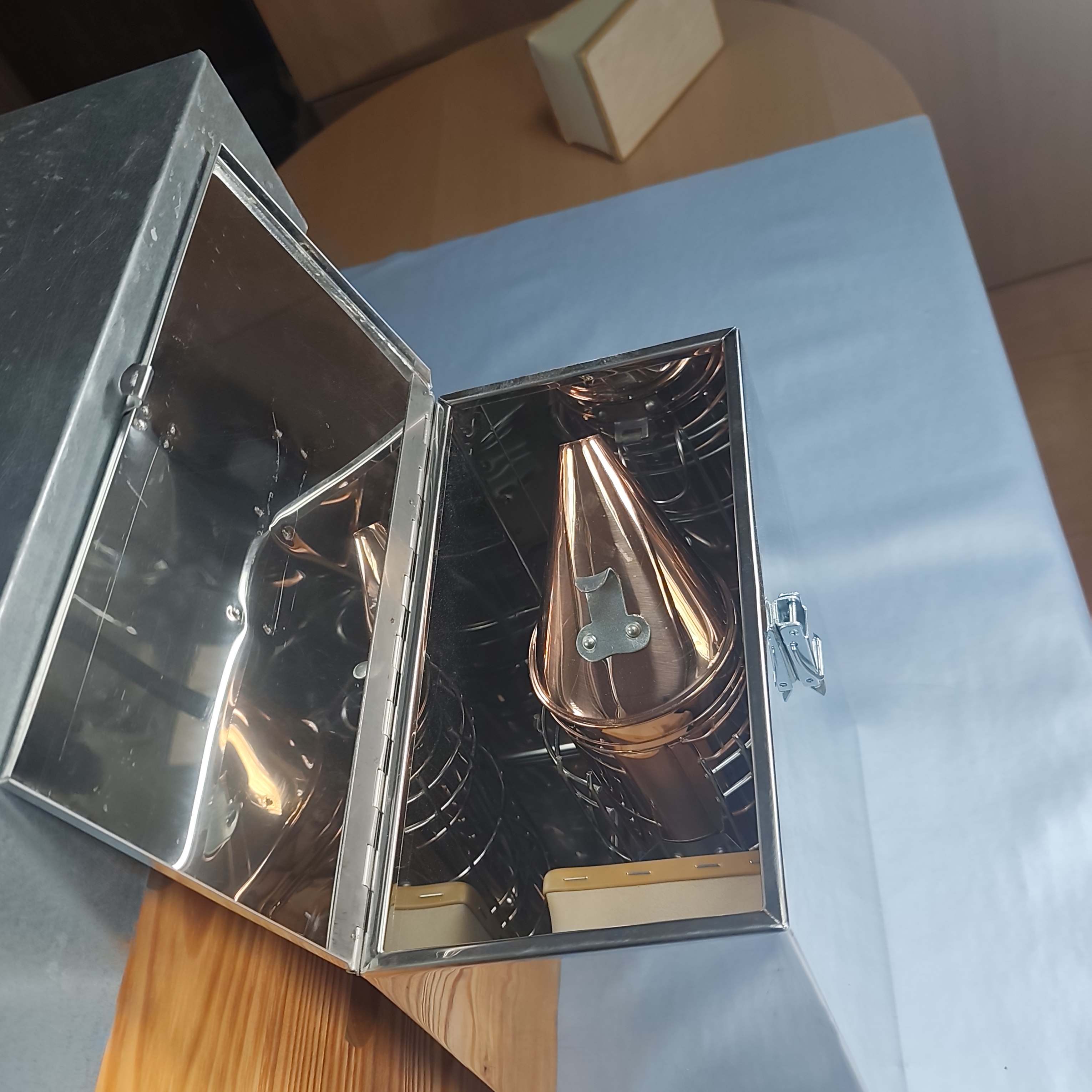 Caixa inox para fumigadores gigantes