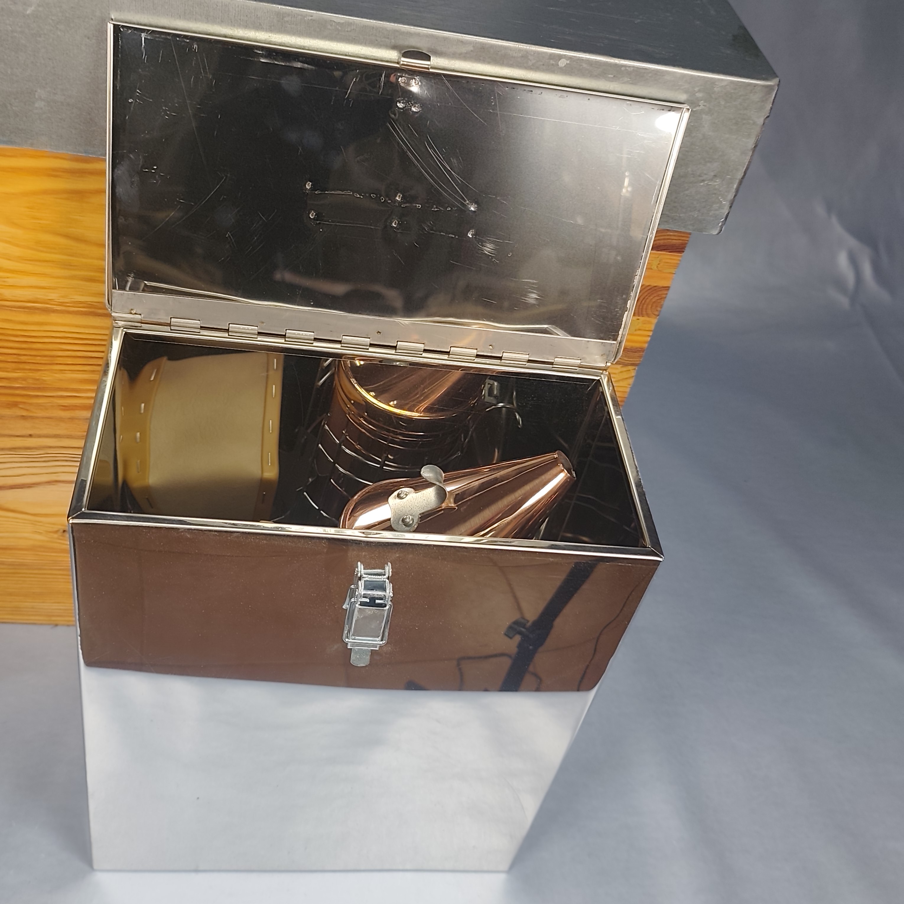 Caixa inox para fumigadores gigantes