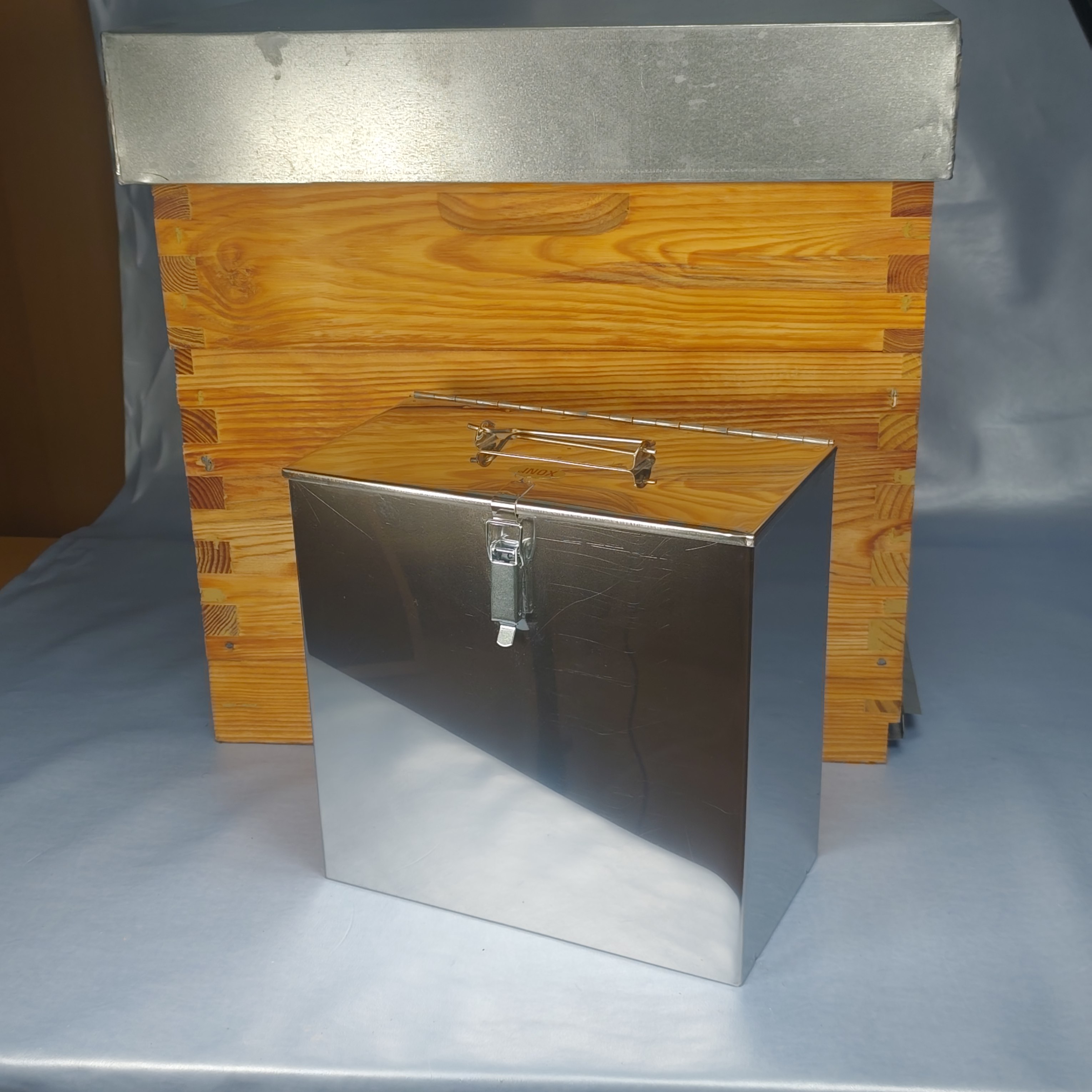 Caixa inox para transporte fumigador