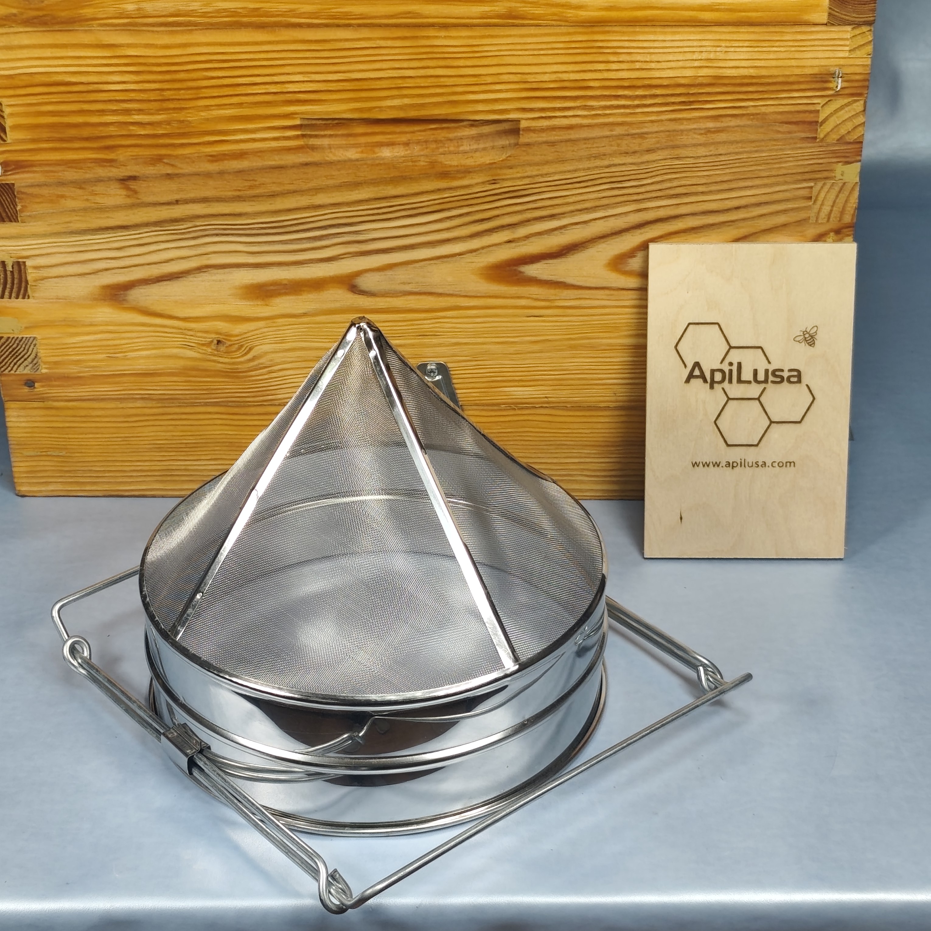 Conical Honey Strainer/Filter with Extendable Handles
