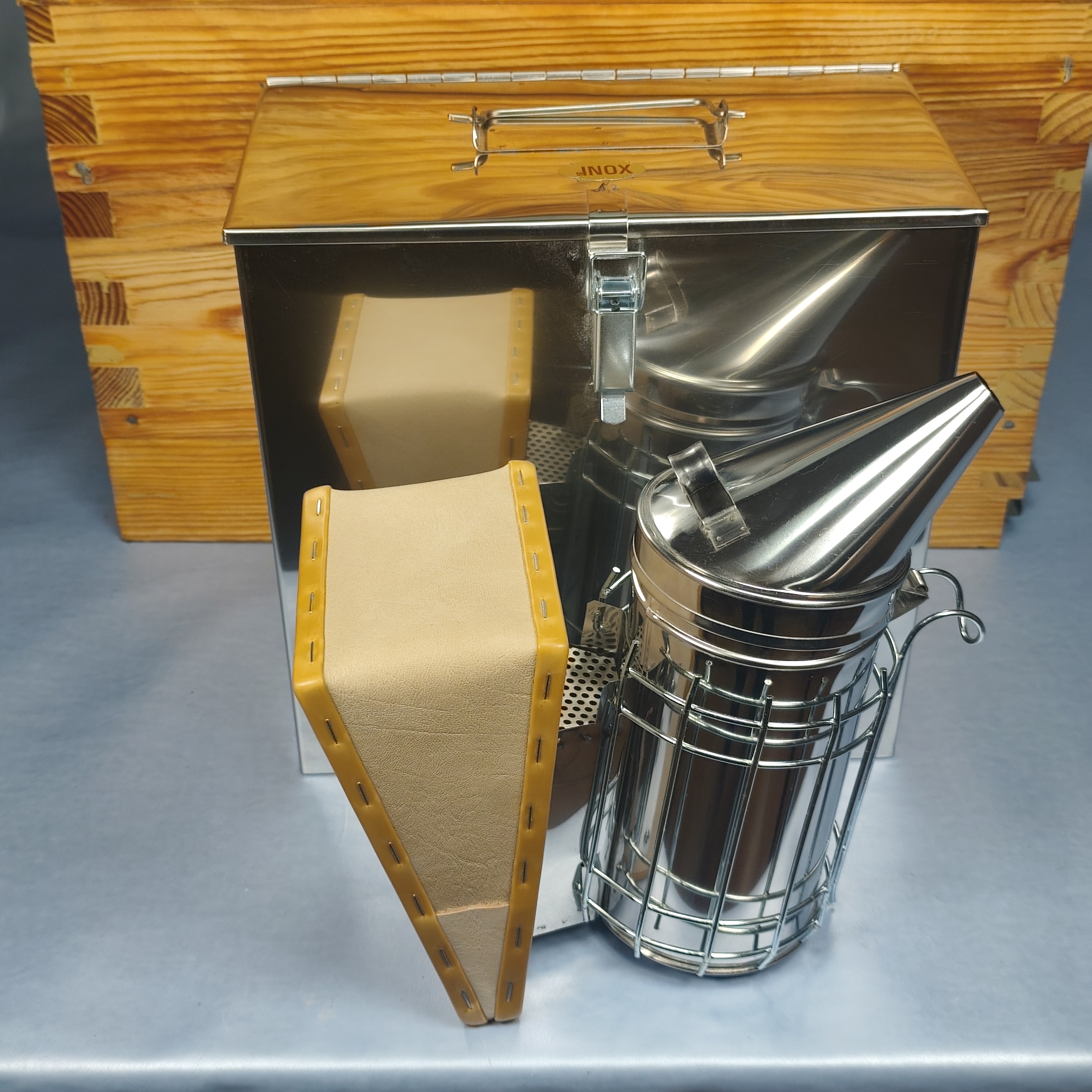 Caixa inox para transporte fumigador