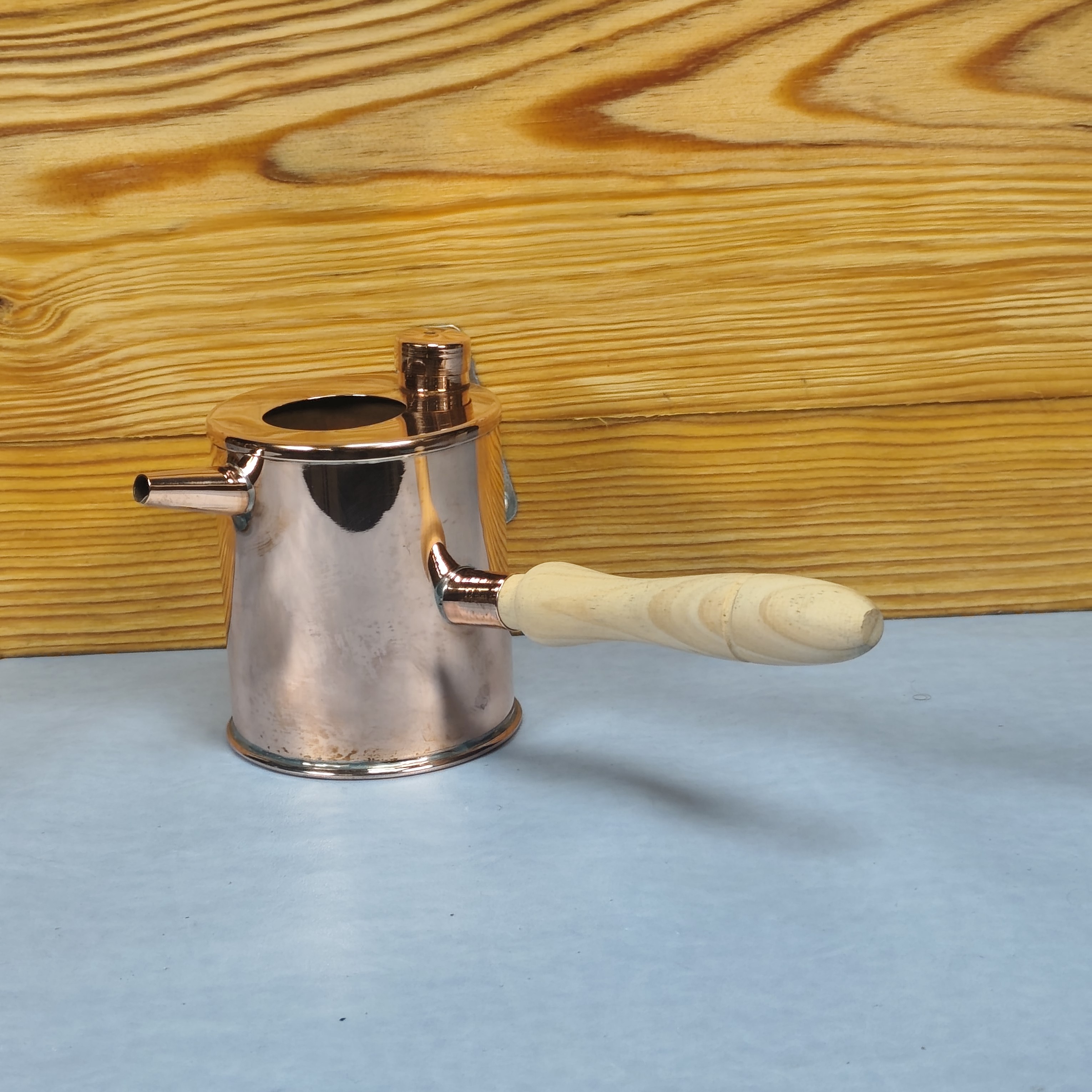 Caldeirinha banho maria cobre para derreter cera