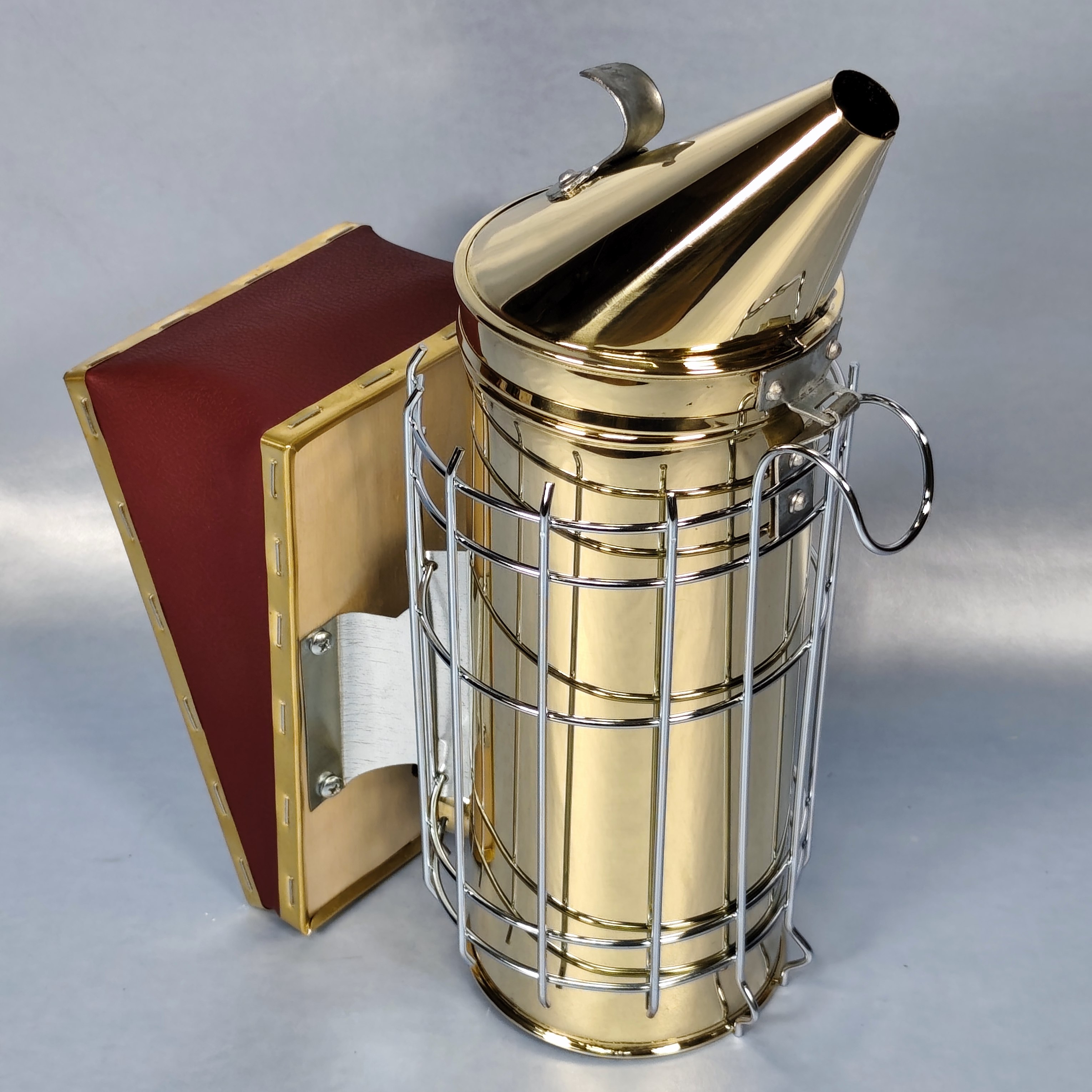Giant Brass Smoker with Heat Shield