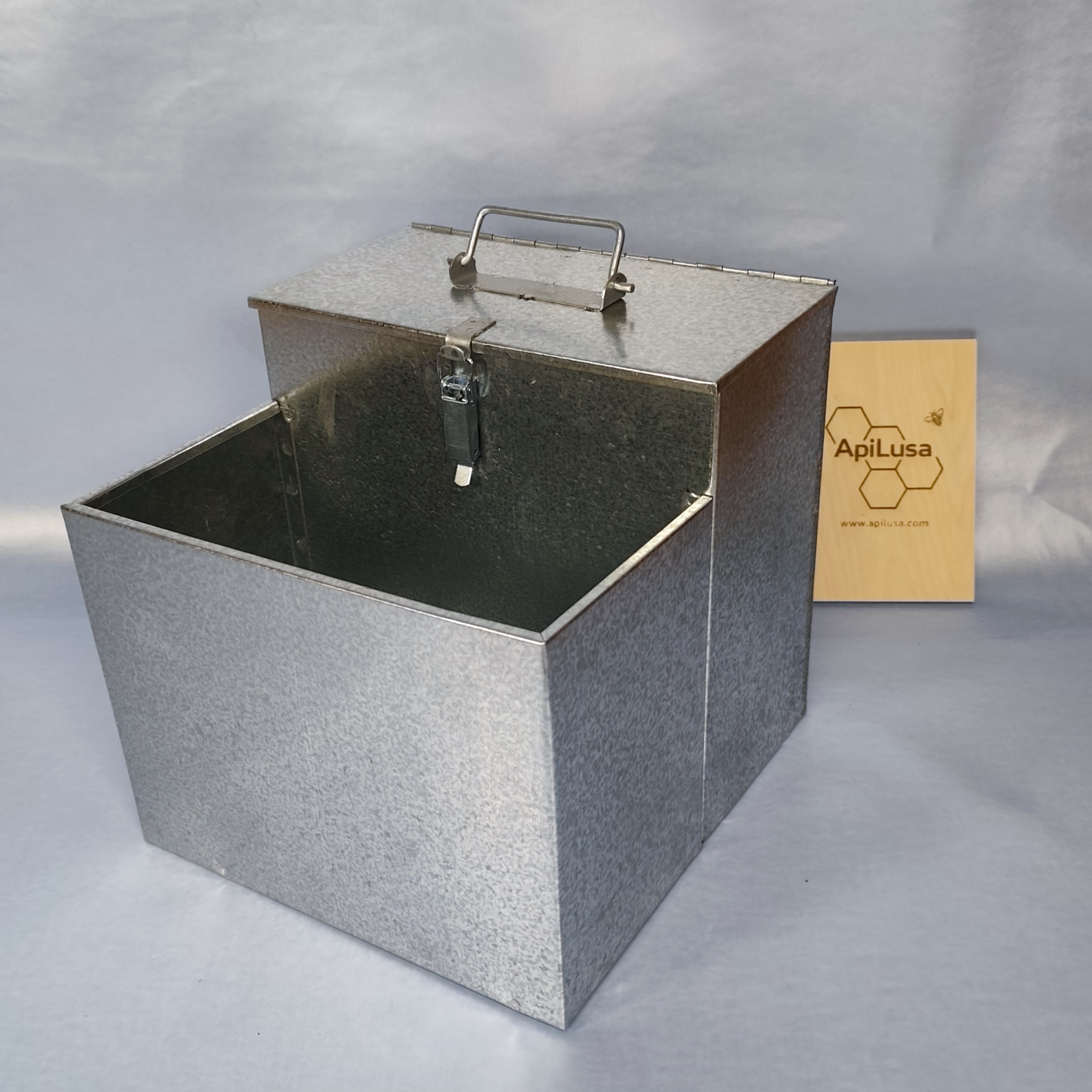 Galvanized Steel Transport Box with Tool Compartment