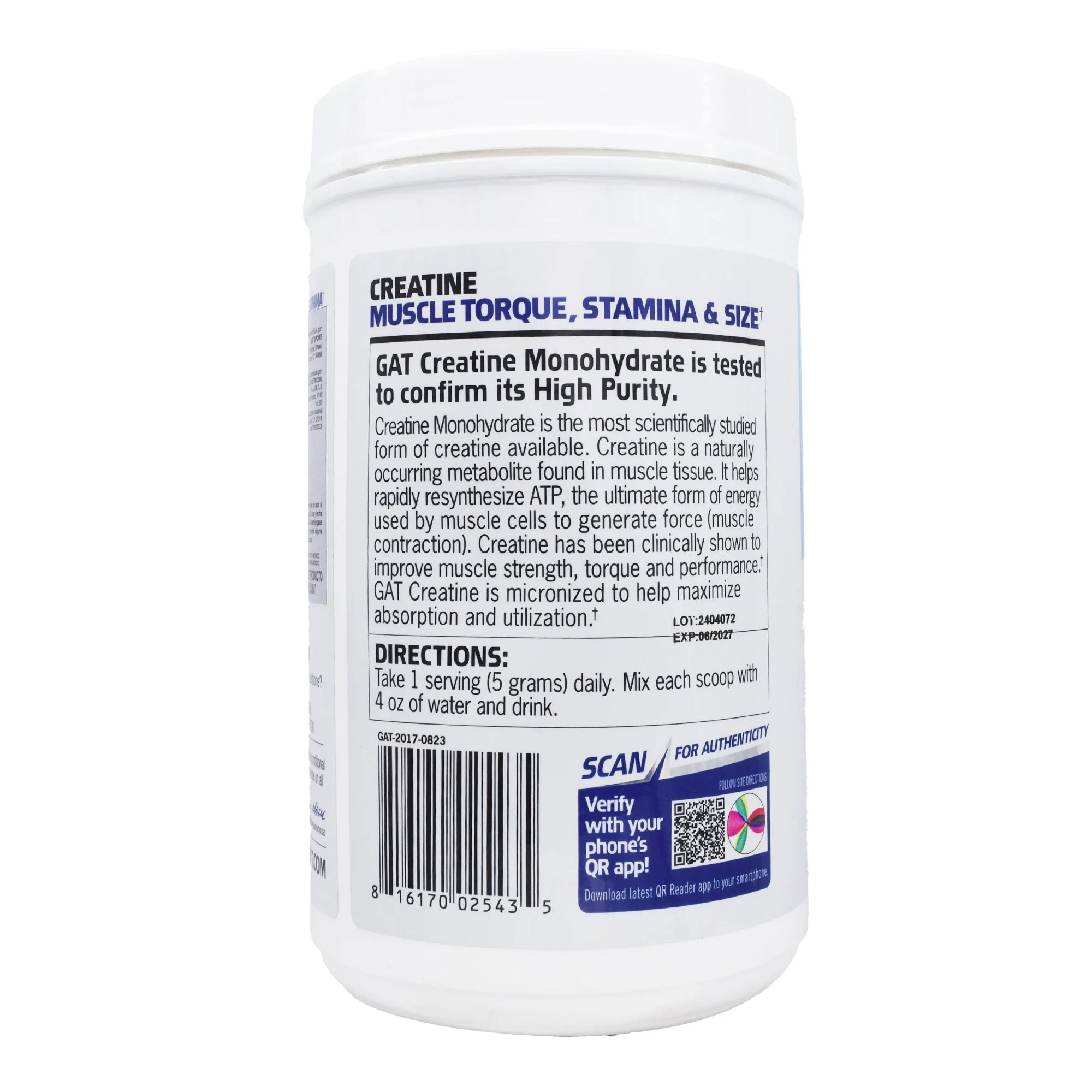 Creatina Monohidratada - GAT