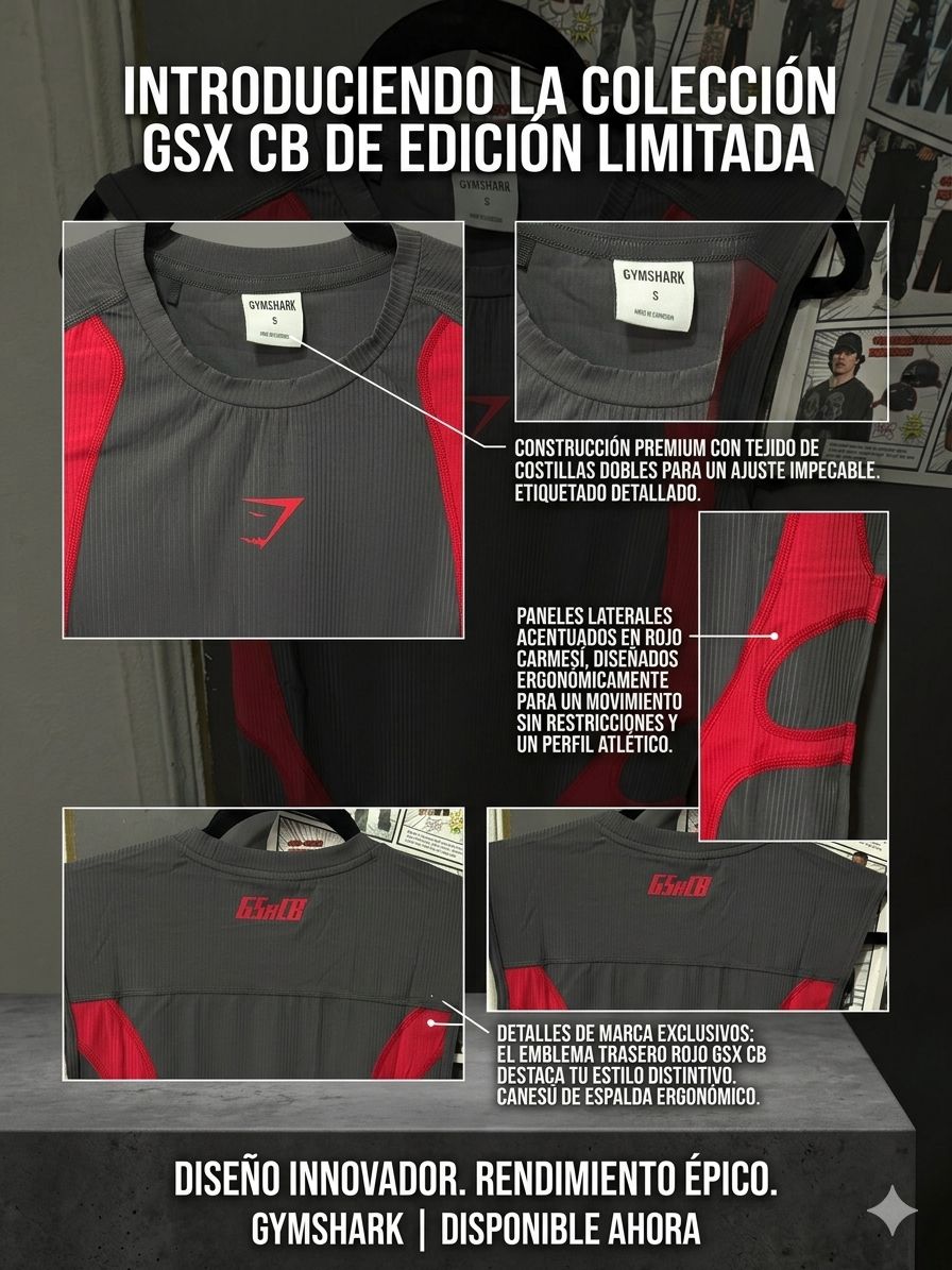 Carlos Belcast Tank Baselayer - Gymshark