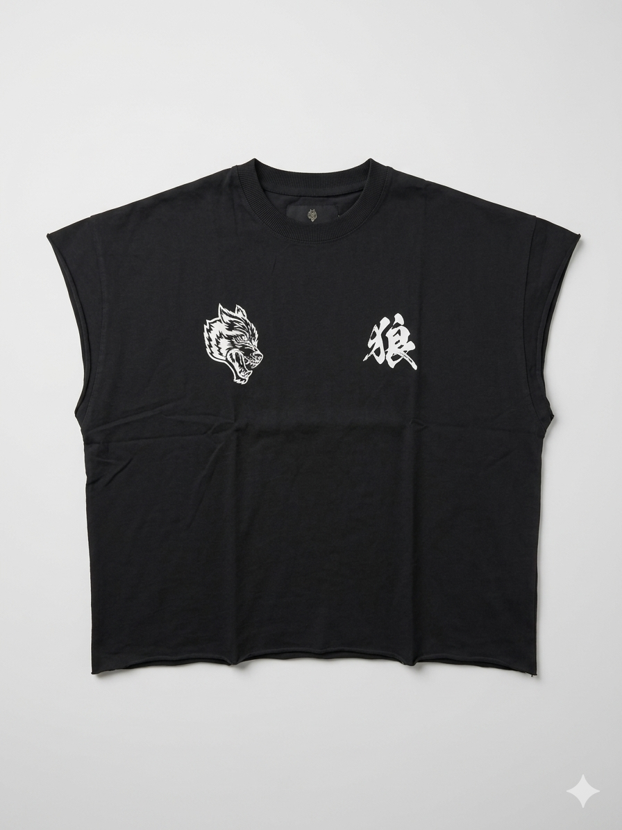 Okami Chopper Grunge Cut-Off Tee - DARCSPORT
