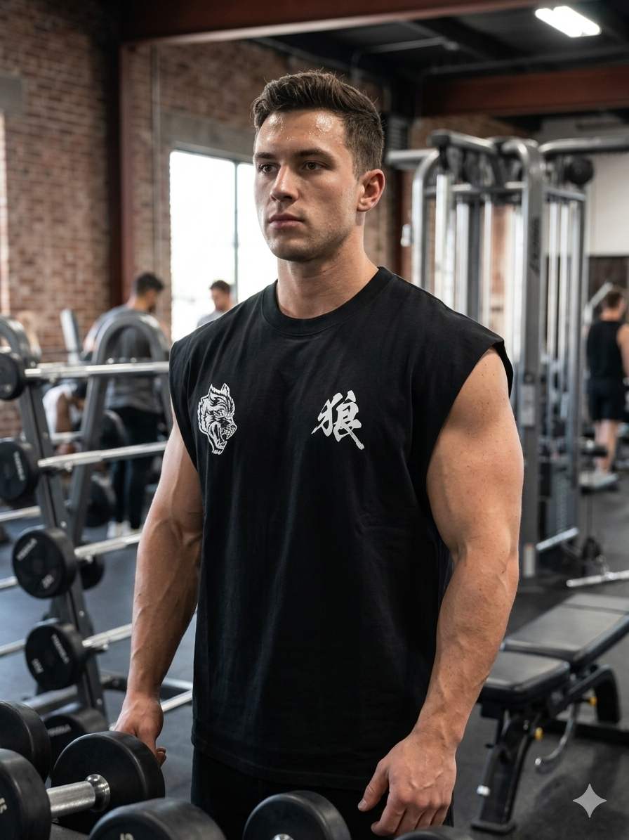 Okami Chopper Grunge Cut-Off Tee - DARCSPORT