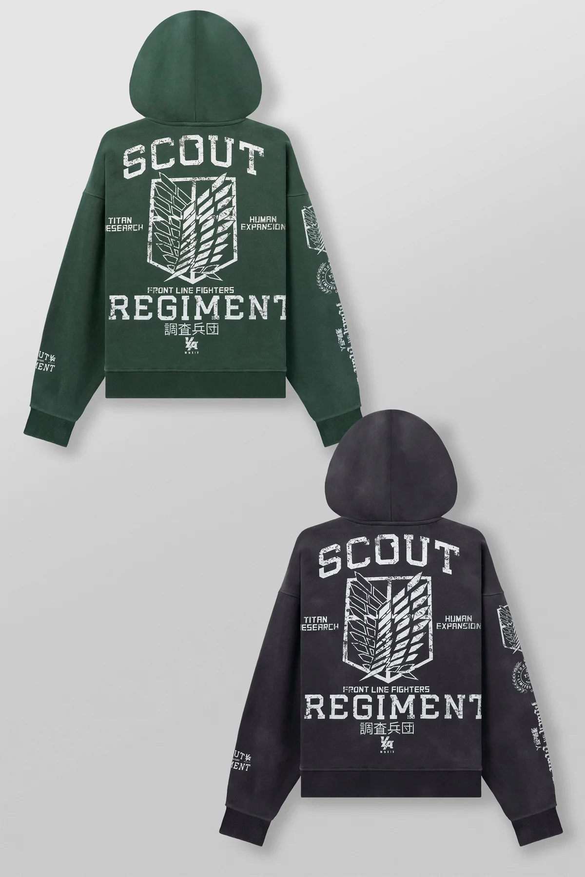 5138 - Aot© X Yla Zip-up Hoodies