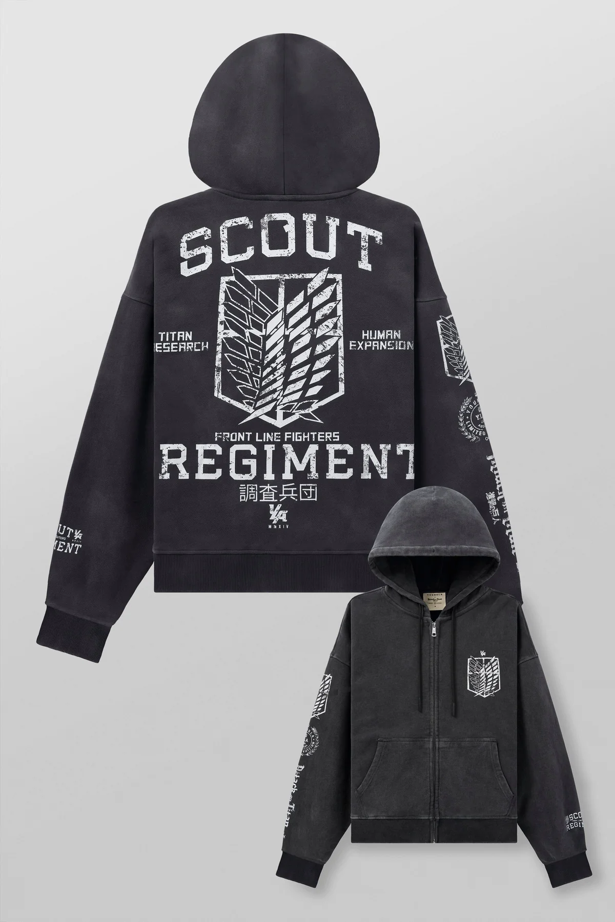 5138 - Aot© X Yla Zip-up Hoodies