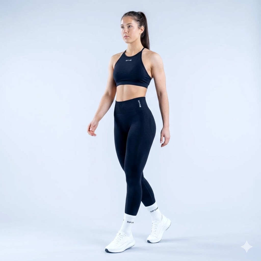 Dynamic High Neck Backless Sports Bra - DFYNE