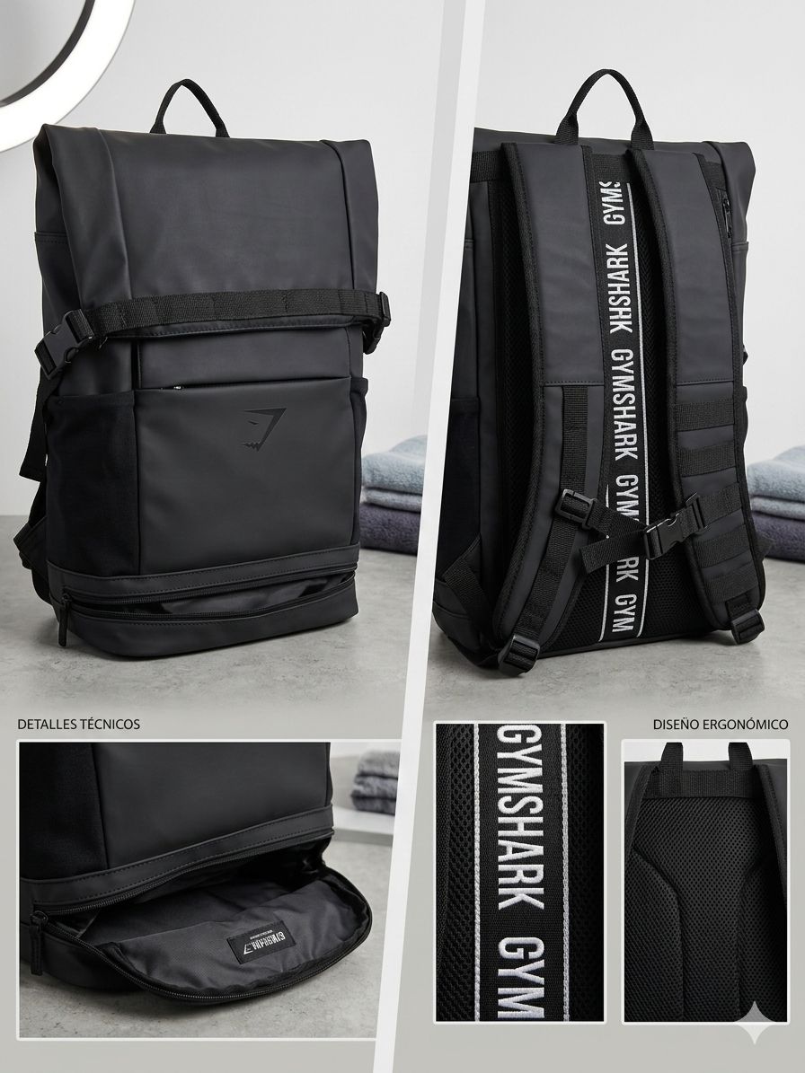Sleek Backpack Roll Top - Gymshark 