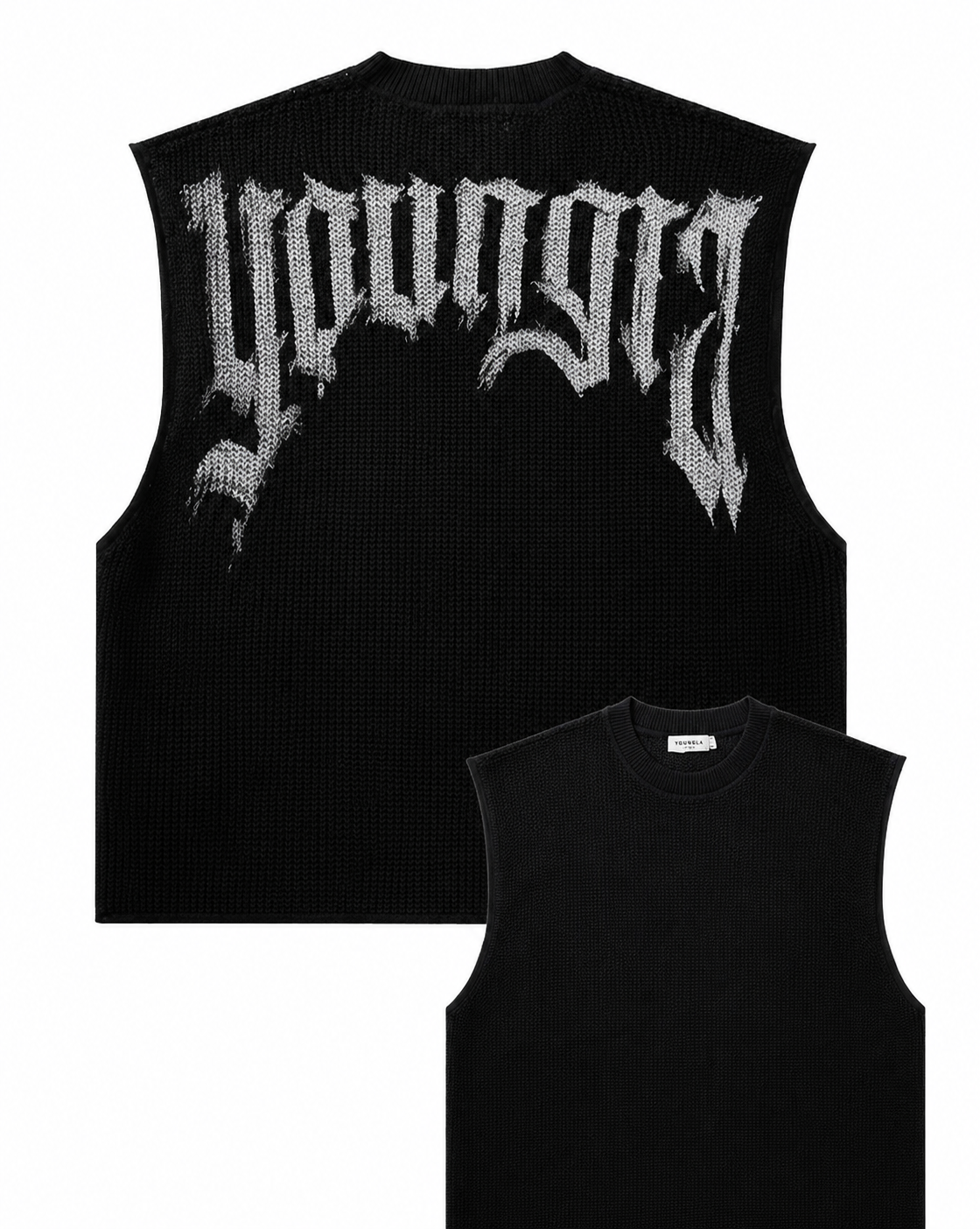 3012 - Playera Drop Shoulder Knit Cut-off