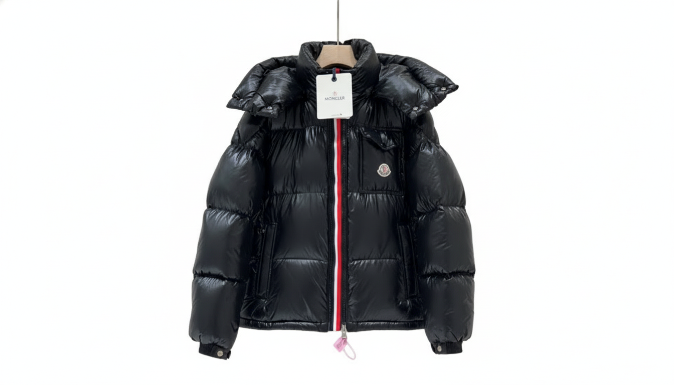 Montbeliard Hooded Short Down Jacket