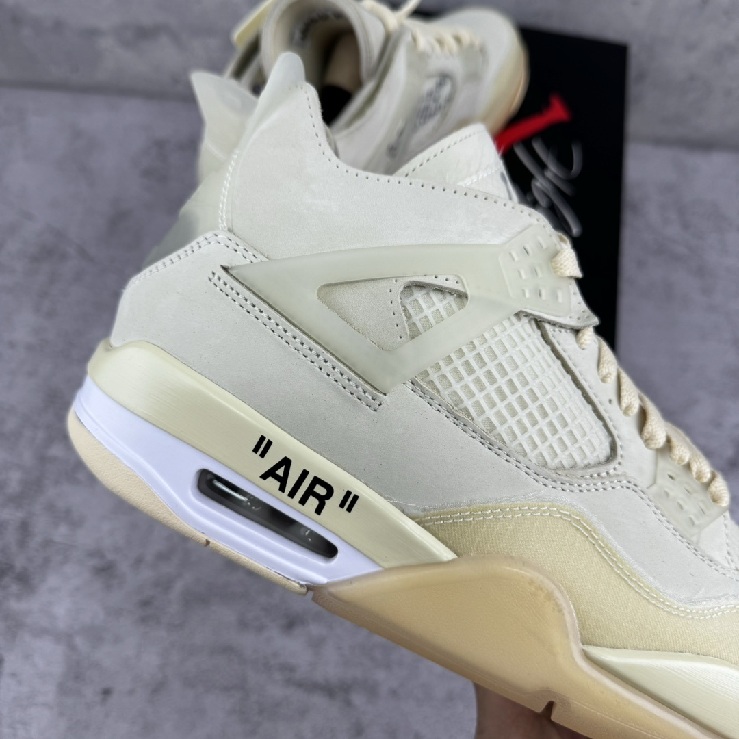 Off-White x Wmns Air Jordan 4 Retro SP 'Sail'