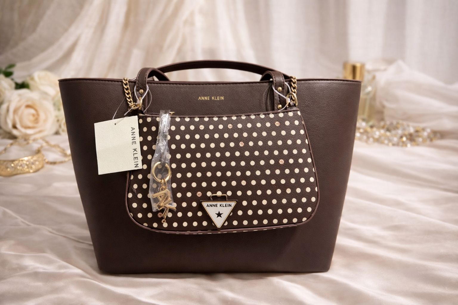 Anne Klein - Cartera grande + Bolso de mano