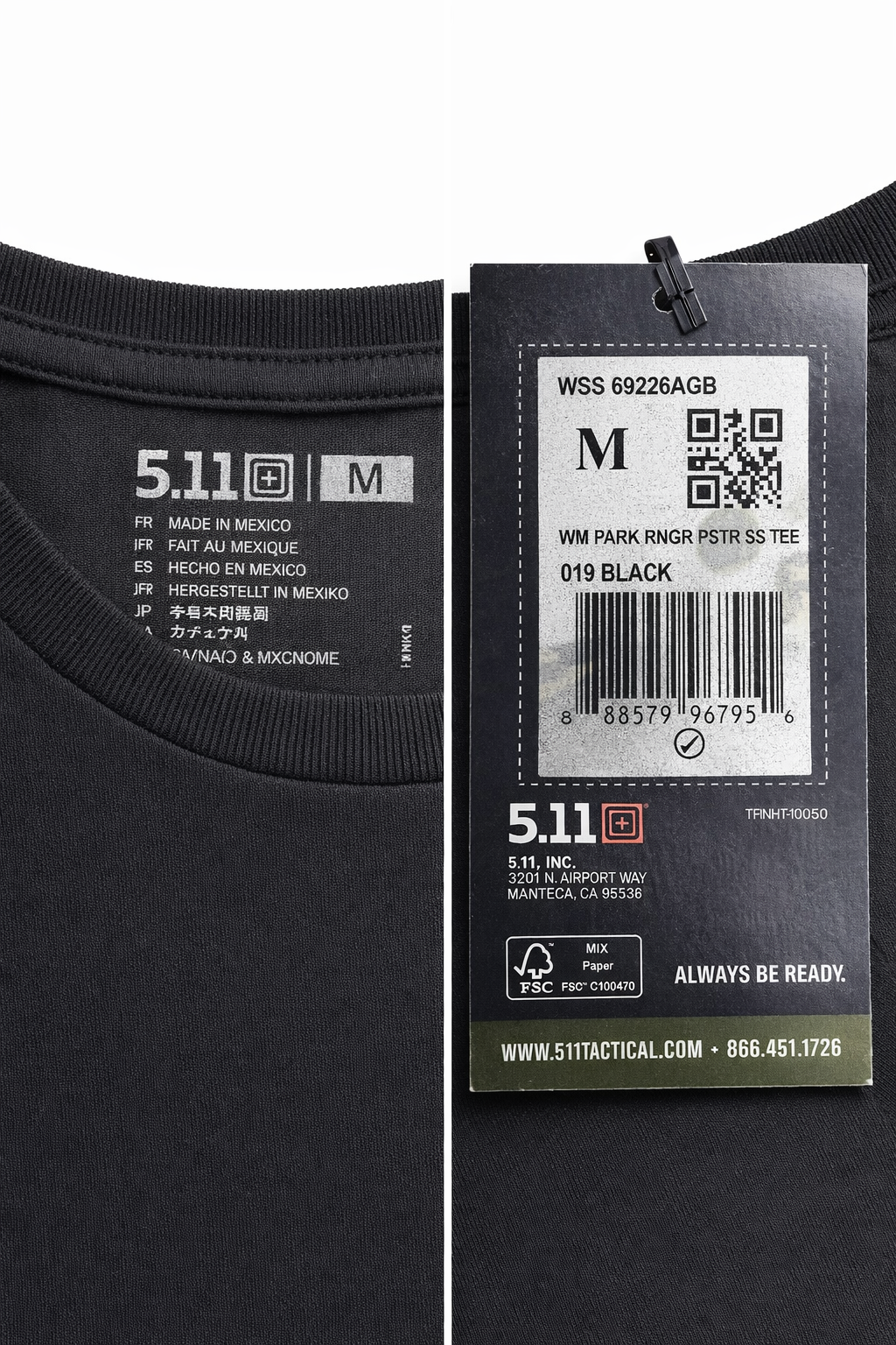 Playera 5.11 Original “Five Seven Sixo” Skull Edition