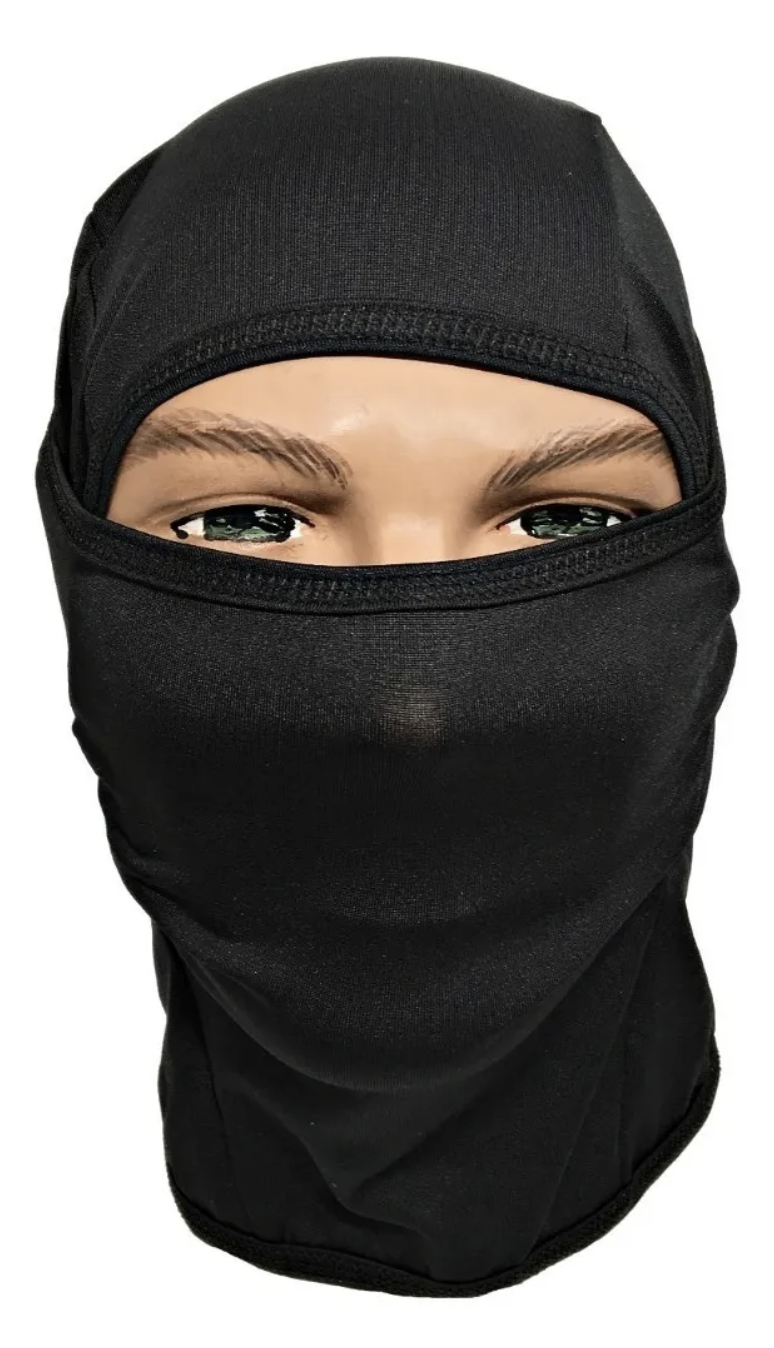 Pasamontaña Táctico 3 Posiciones Negro | Licra Transpirable UV