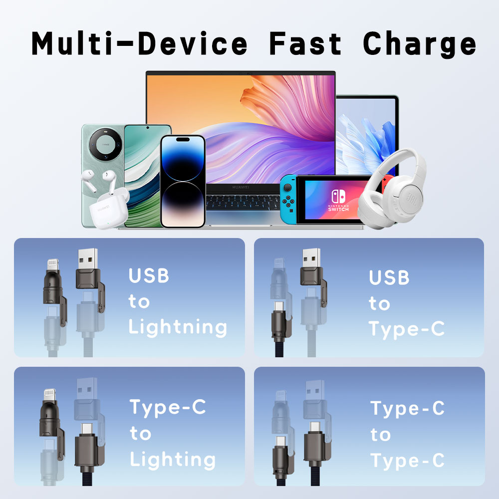 YFBC Multi-Device Fast Charging Cable