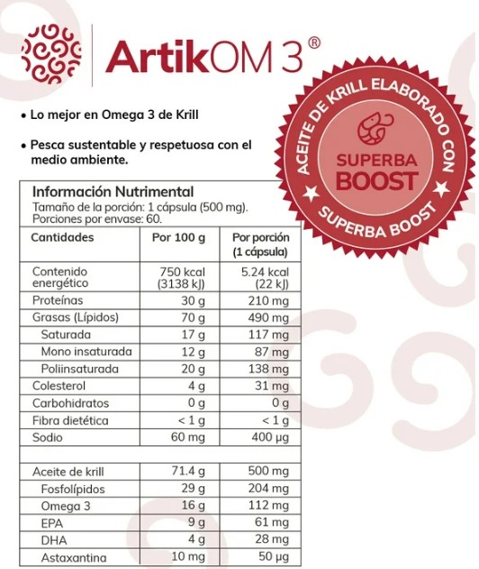 ArtikOM 3 Cápsulas de Krill