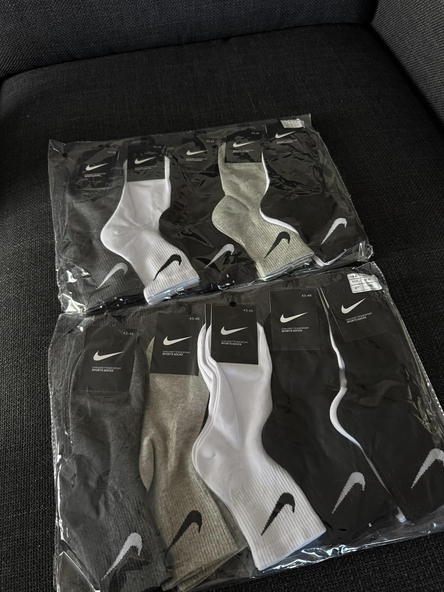 Spalvotos Nike kojinės (ilgo tipo) 10 porų