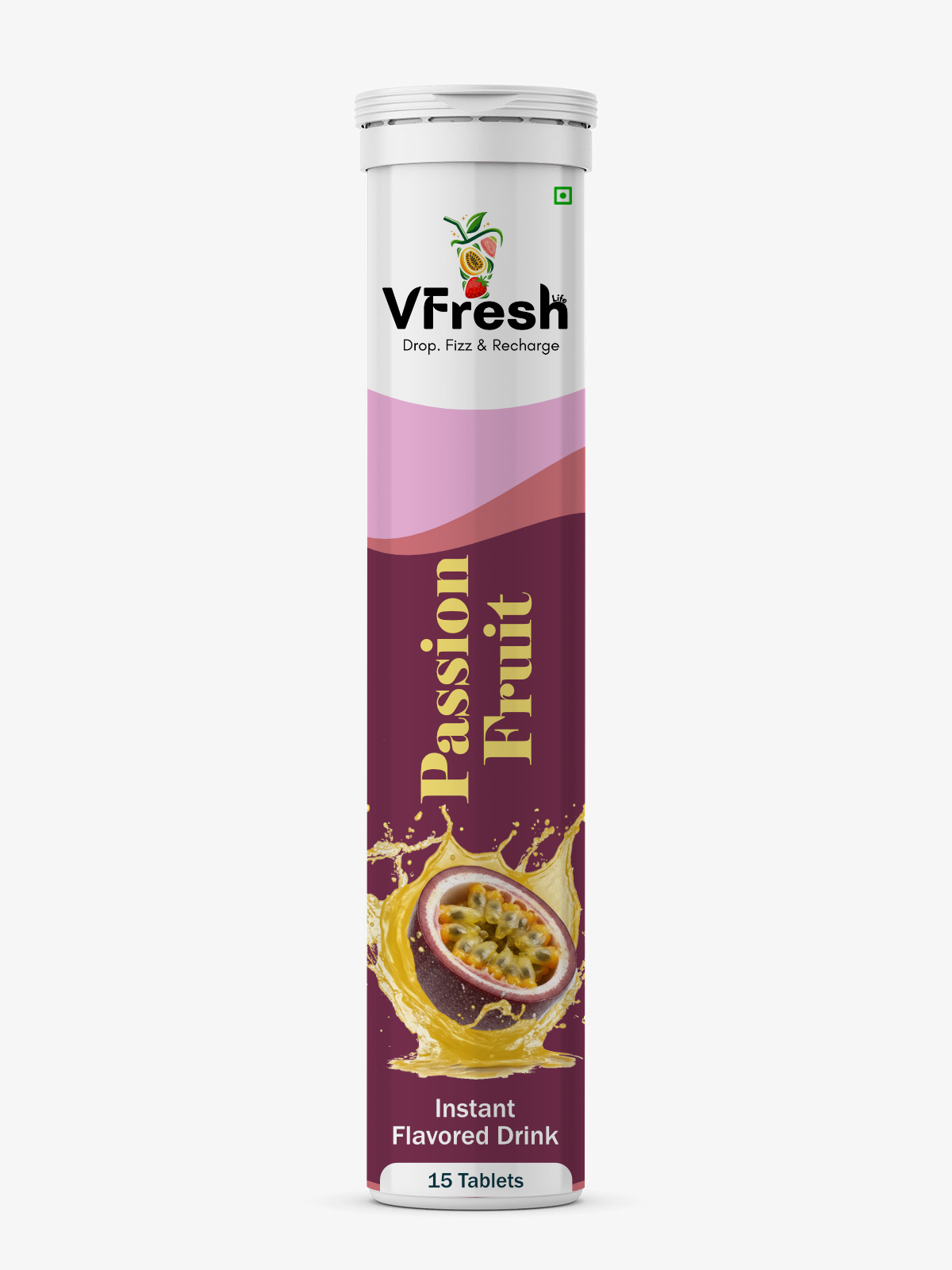 Vfreshlife -  Passion Fruit Instant Drink Tablets