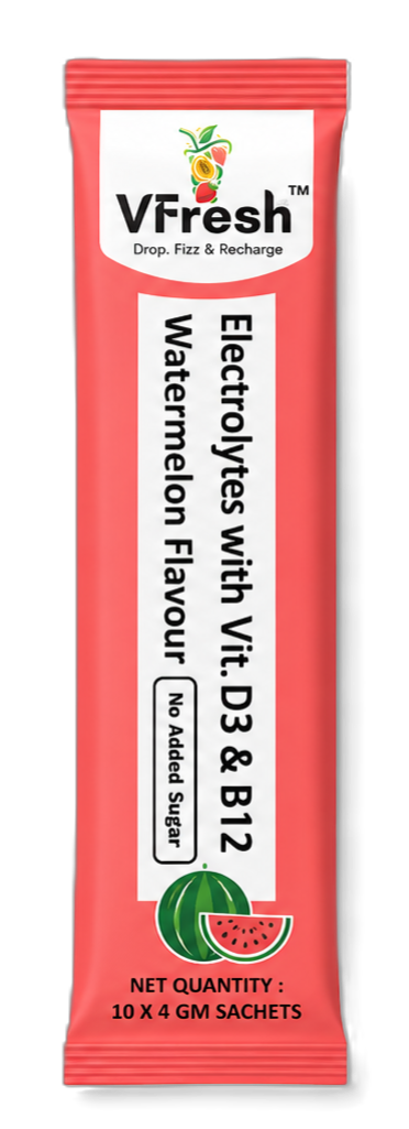 Vfresh life - Electrolytes with vit. D3 & B12 (Watermelon)