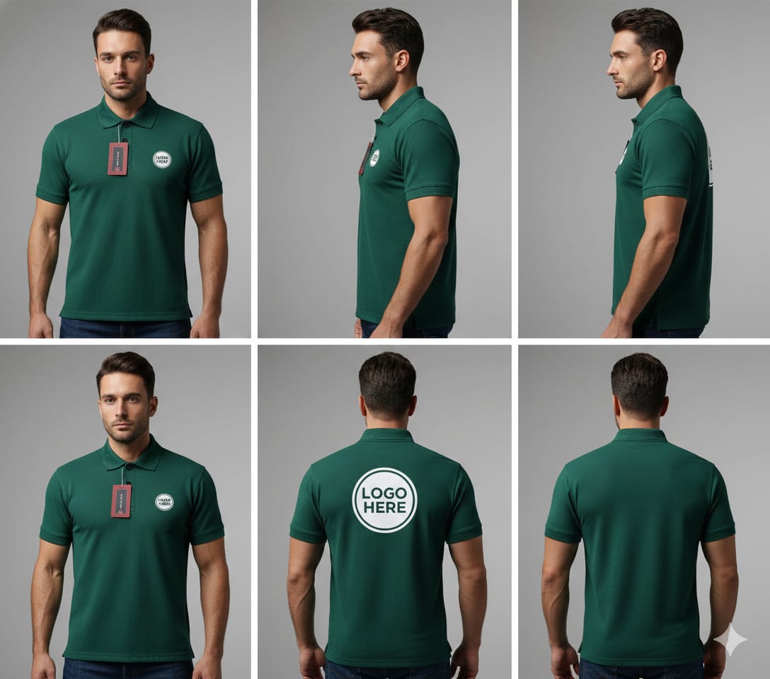 Custom Green Polo Shirt