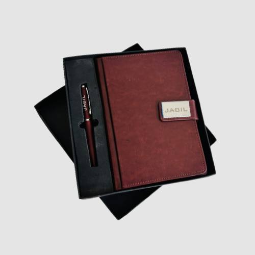 Premium Leather Notebook Gift Set custom