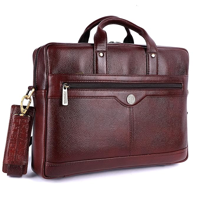 Leather Laptop Briefcase