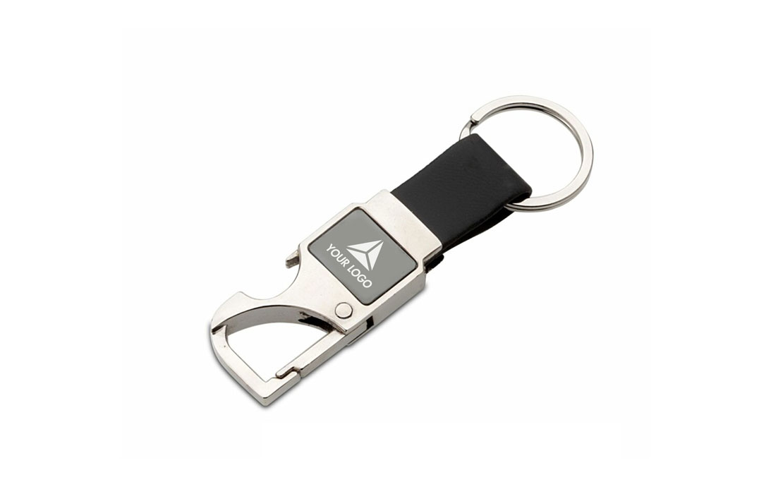 Metal Keychain with Bottle Opener