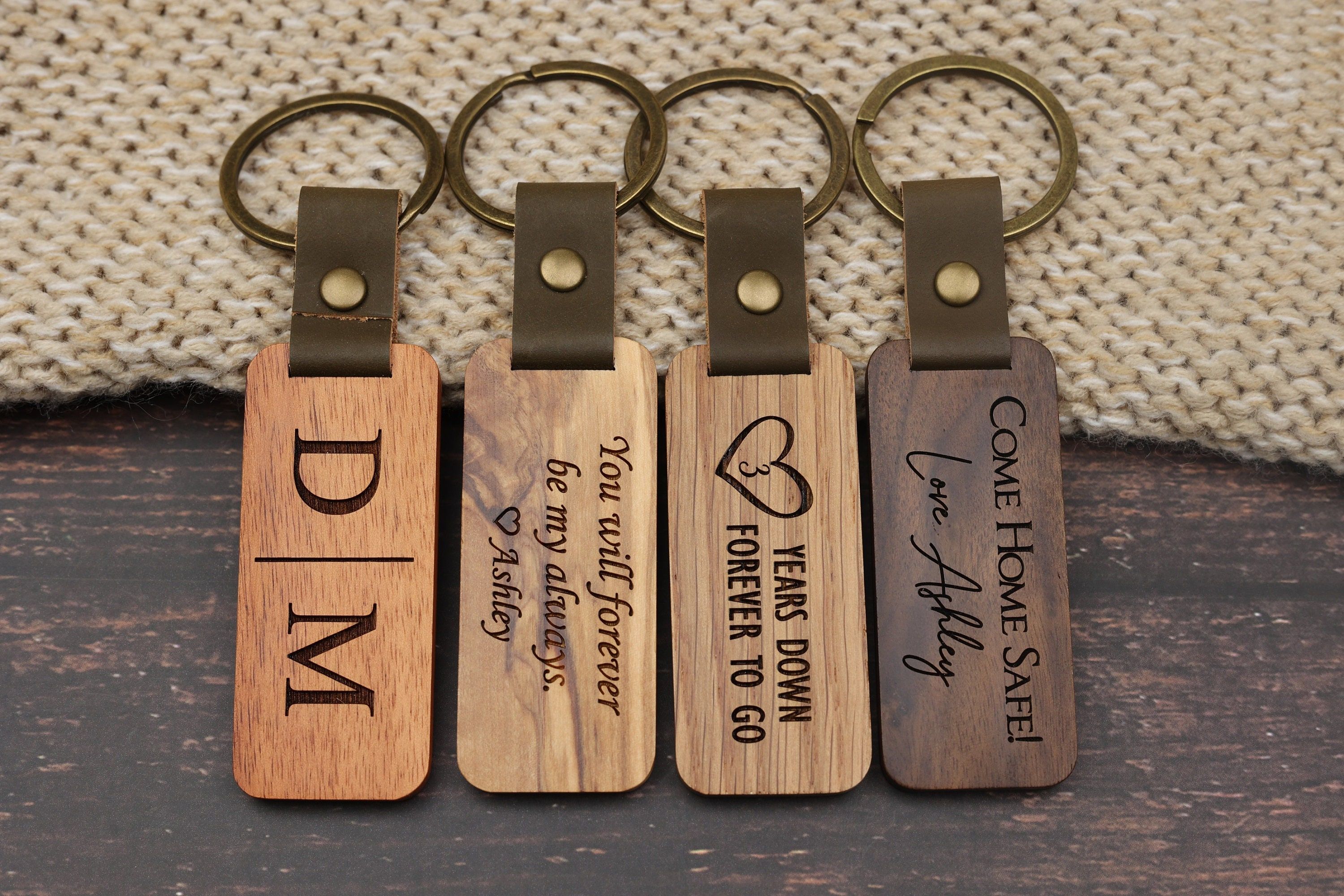 Personalized Wooden Keychains