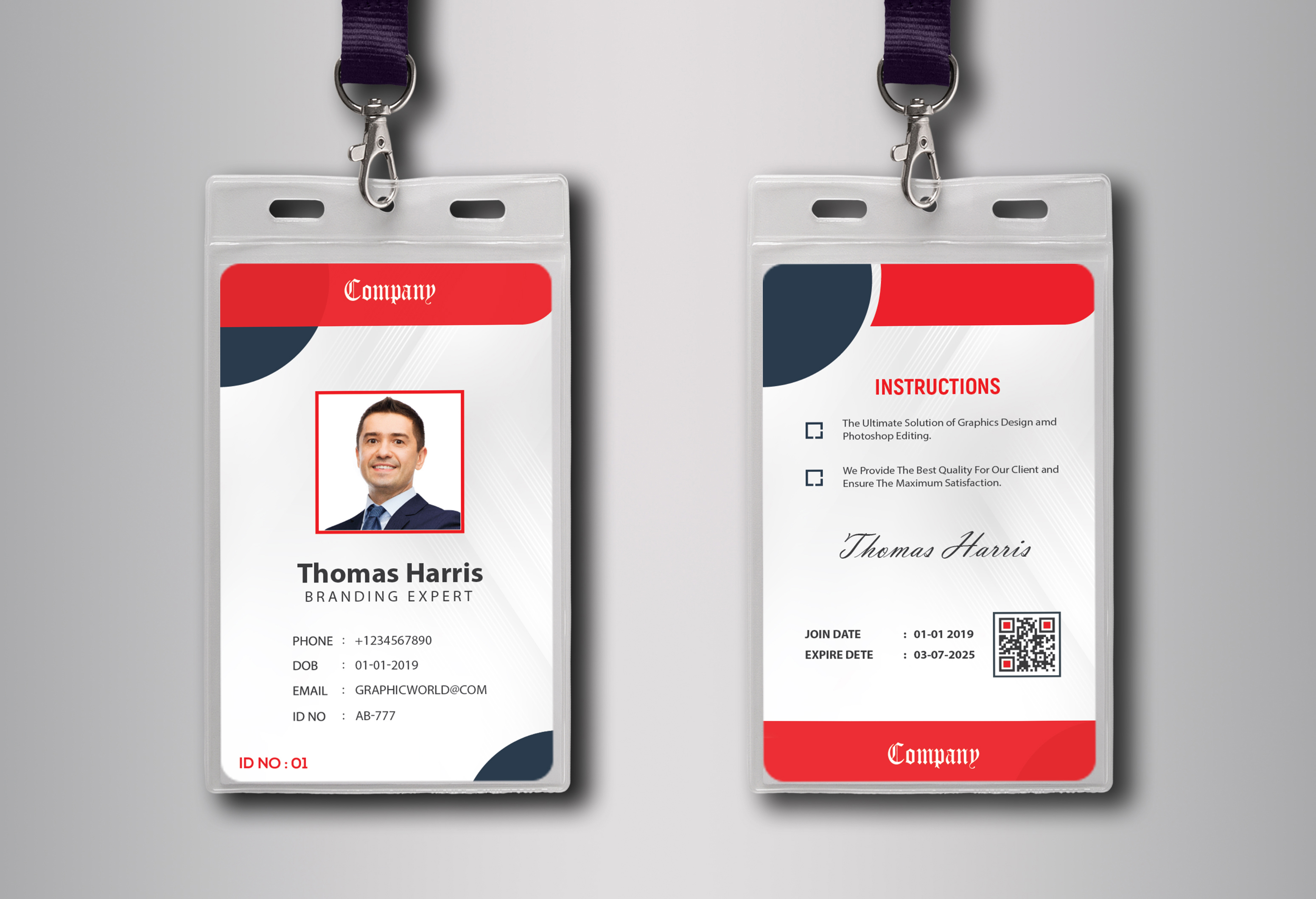 Corporate ID Card Print