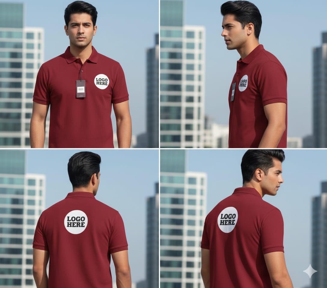 Custom Maroon Polo Shirt