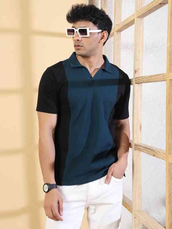 Agile Stylish Color block Polo Shirt