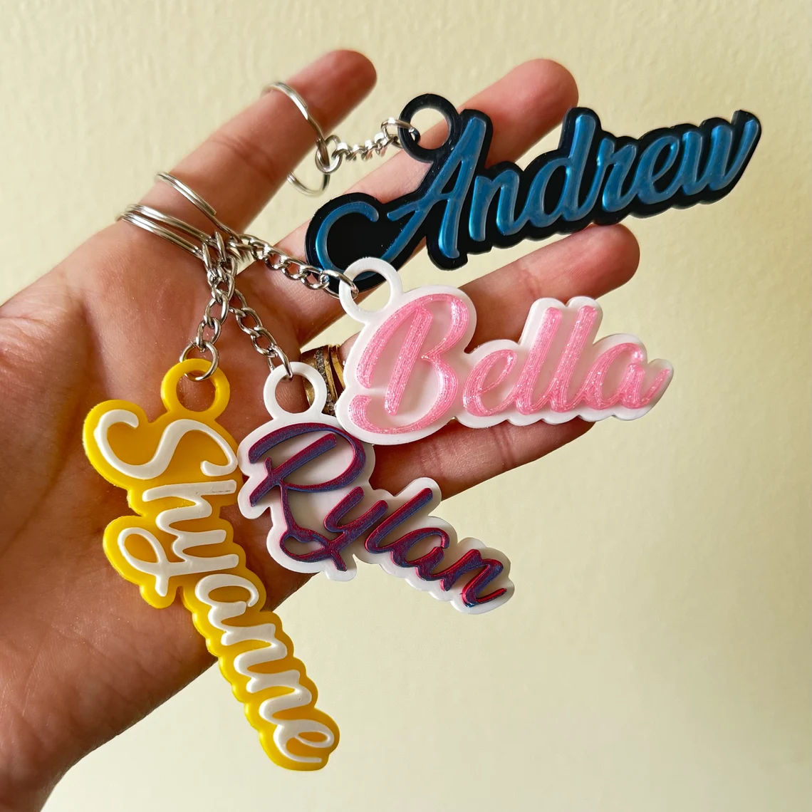 Custom Name Keychains