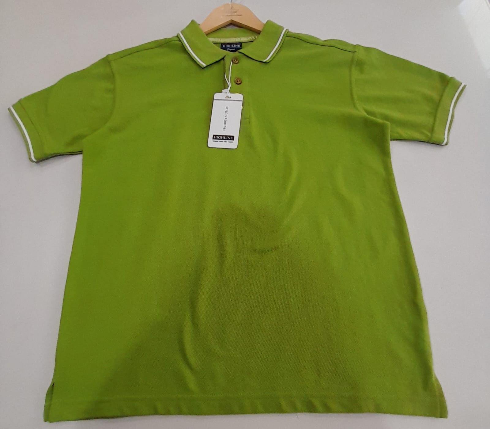 Apple green colour polo t shirt