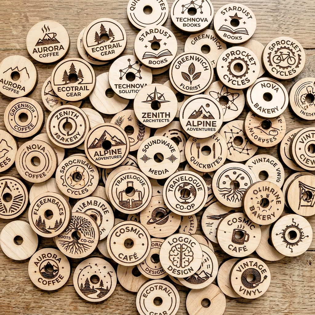 Einkaufswagenchips aus Holz – stilvoll, individuell, praktisch