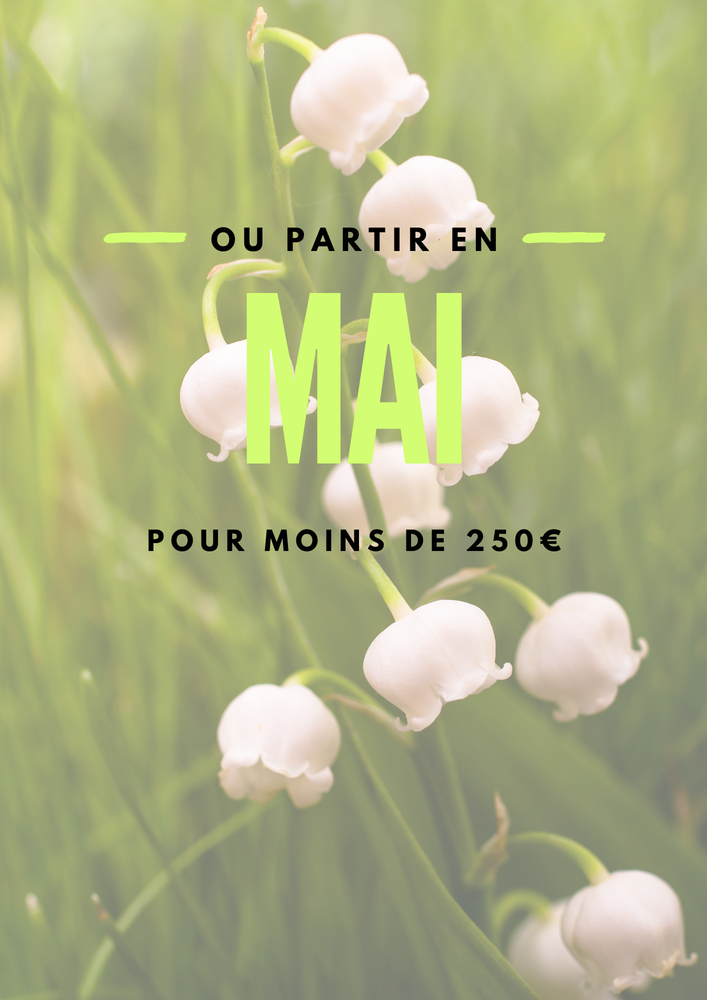 Où partir en mai pour moins de 250 € ? (Vol moyen depuis Paris)