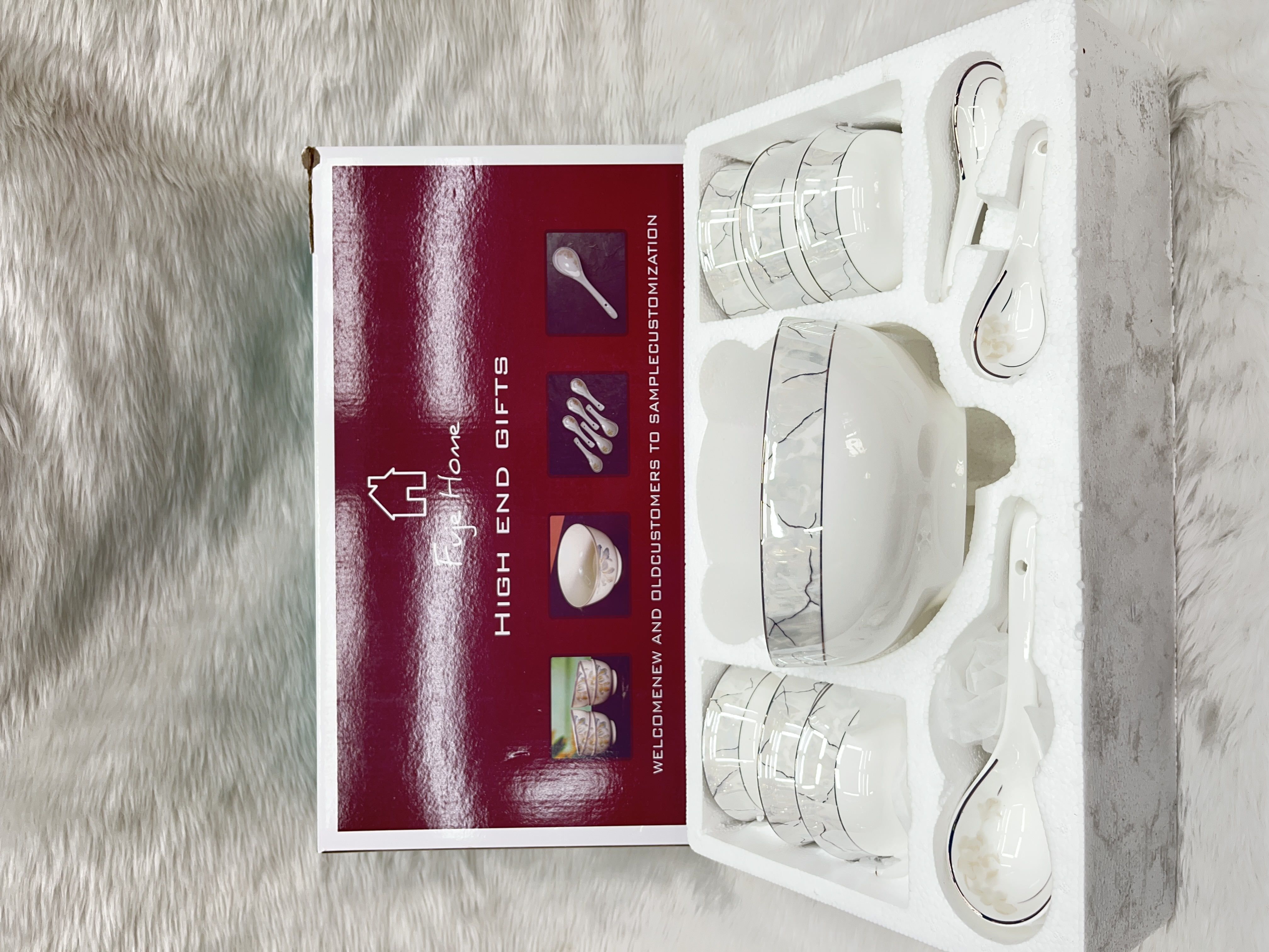 Elegant Ceramic Soup Bowl Set