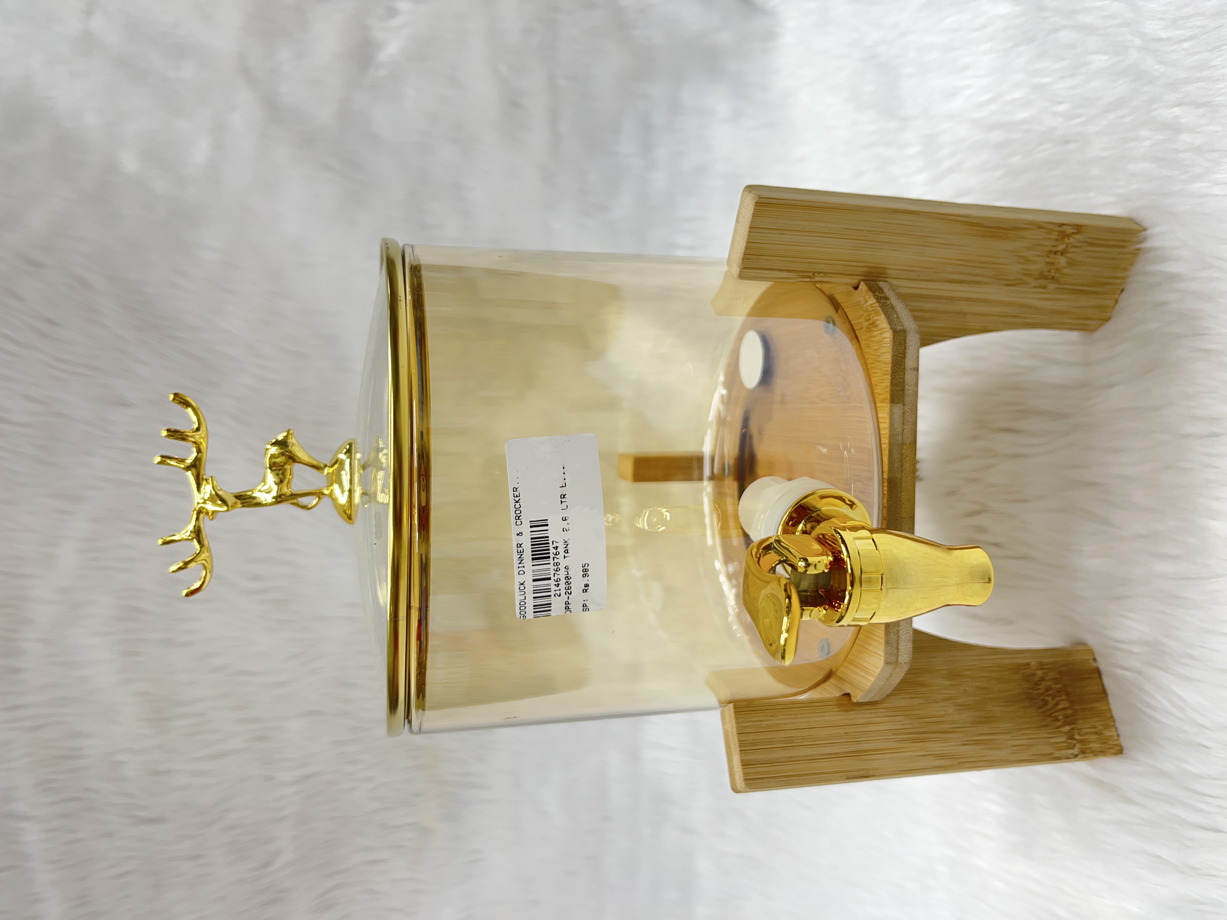 Elegant Glass Beverage Dispenser