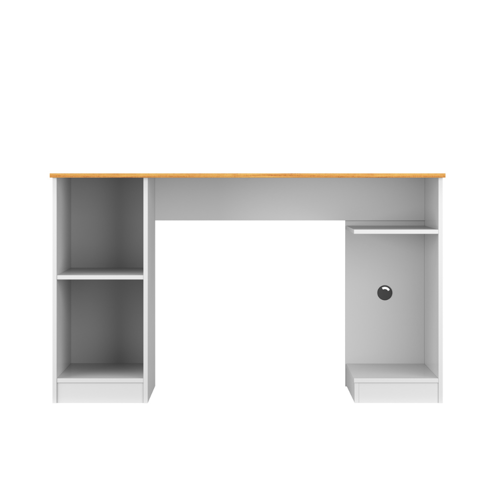 Escrivaninha Encanto Branco Acetinado/Cinamomo