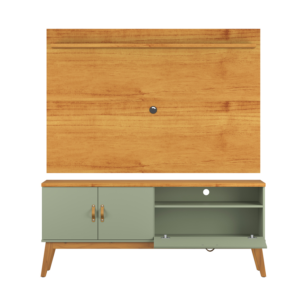 Painel Sirius 160Cm Com Prateleira Cinamomo