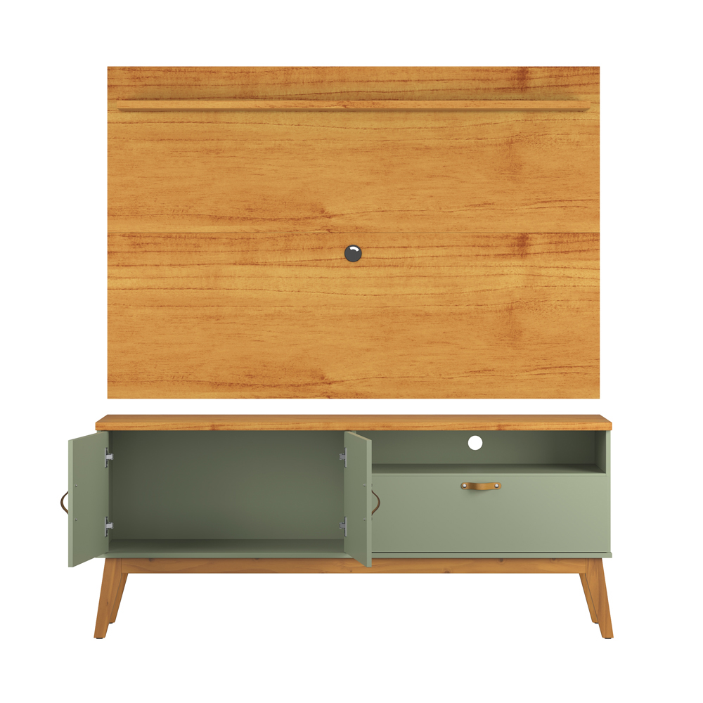 Painel Sirius 160Cm Com Prateleira Cinamomo