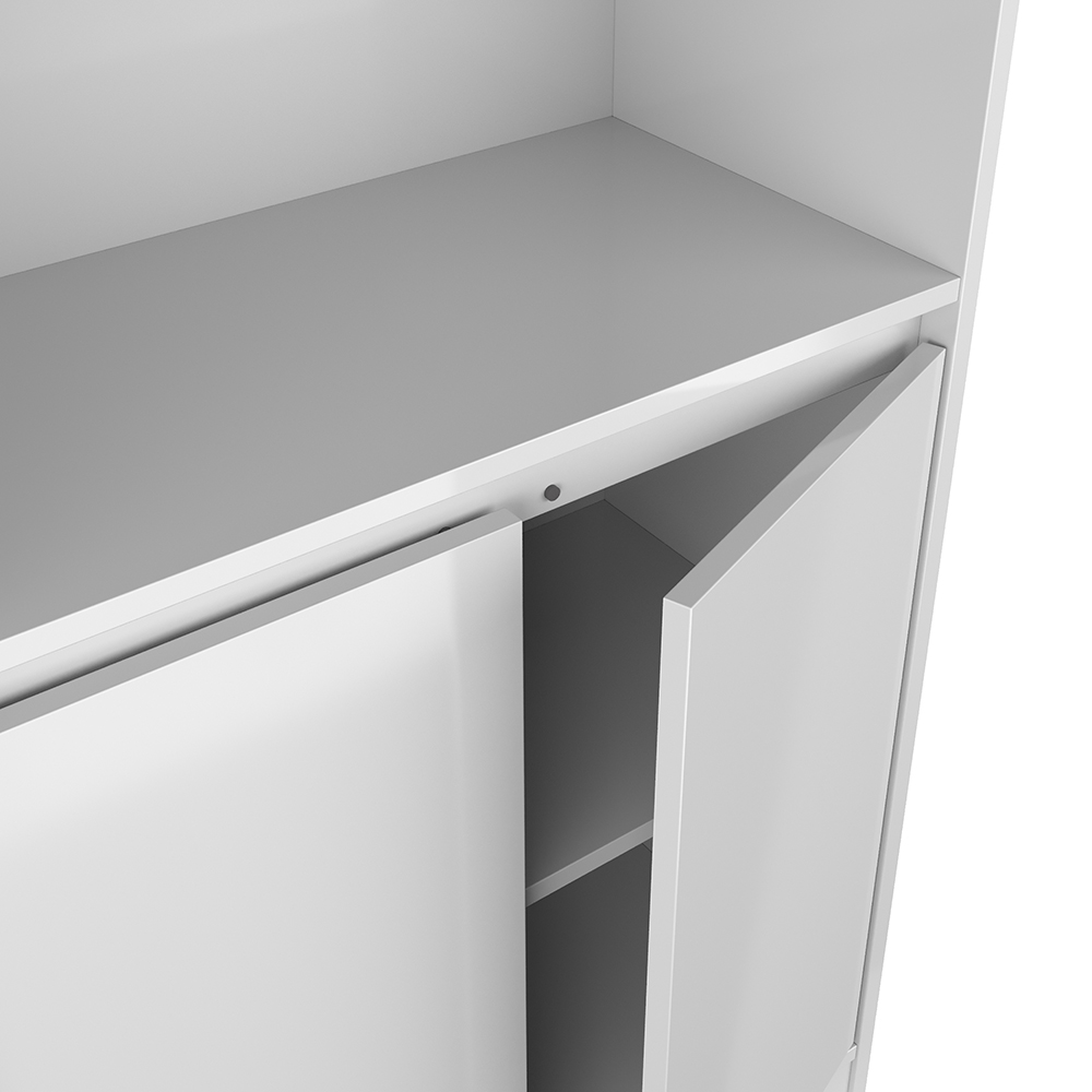 Armário 2 Portas Encanto Branco Acetinado